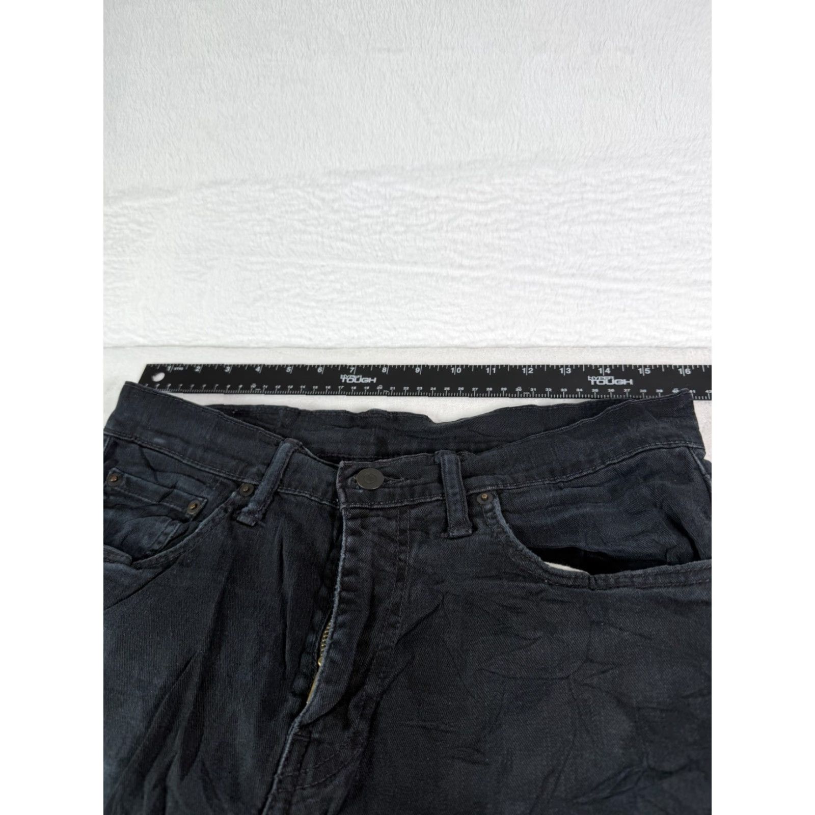 Levi's VINTAGE Levi's 508 Jeans Black Men's 30x32 Slim Straight Fit Stretch Distressed Size US 30 / EU 46 - 5 Thumbnail