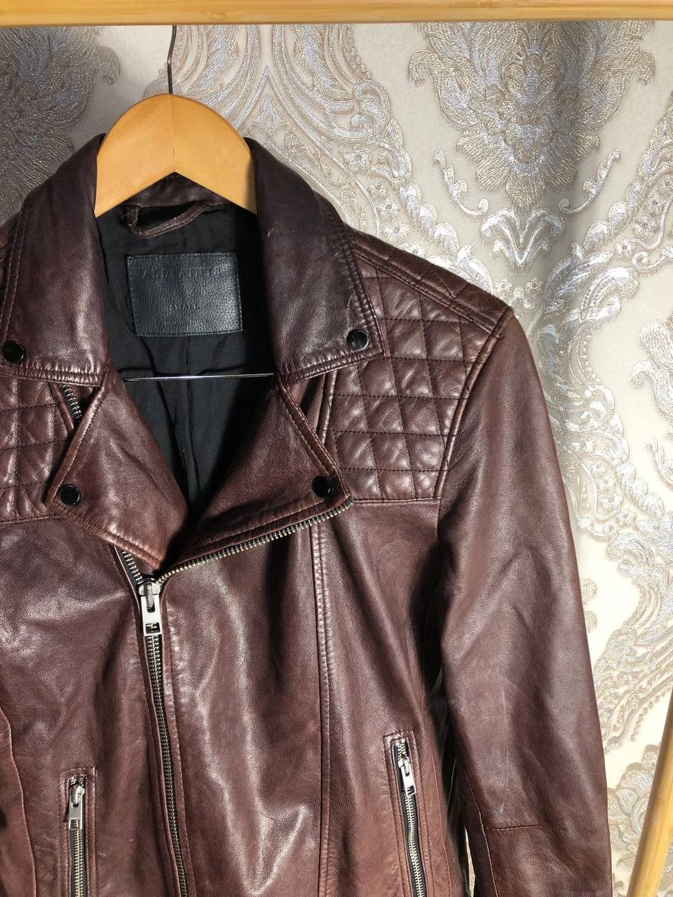 VINTAGE ALLSAINTS CONROY BIKER LEATHER JACKET JAPAN STYLE