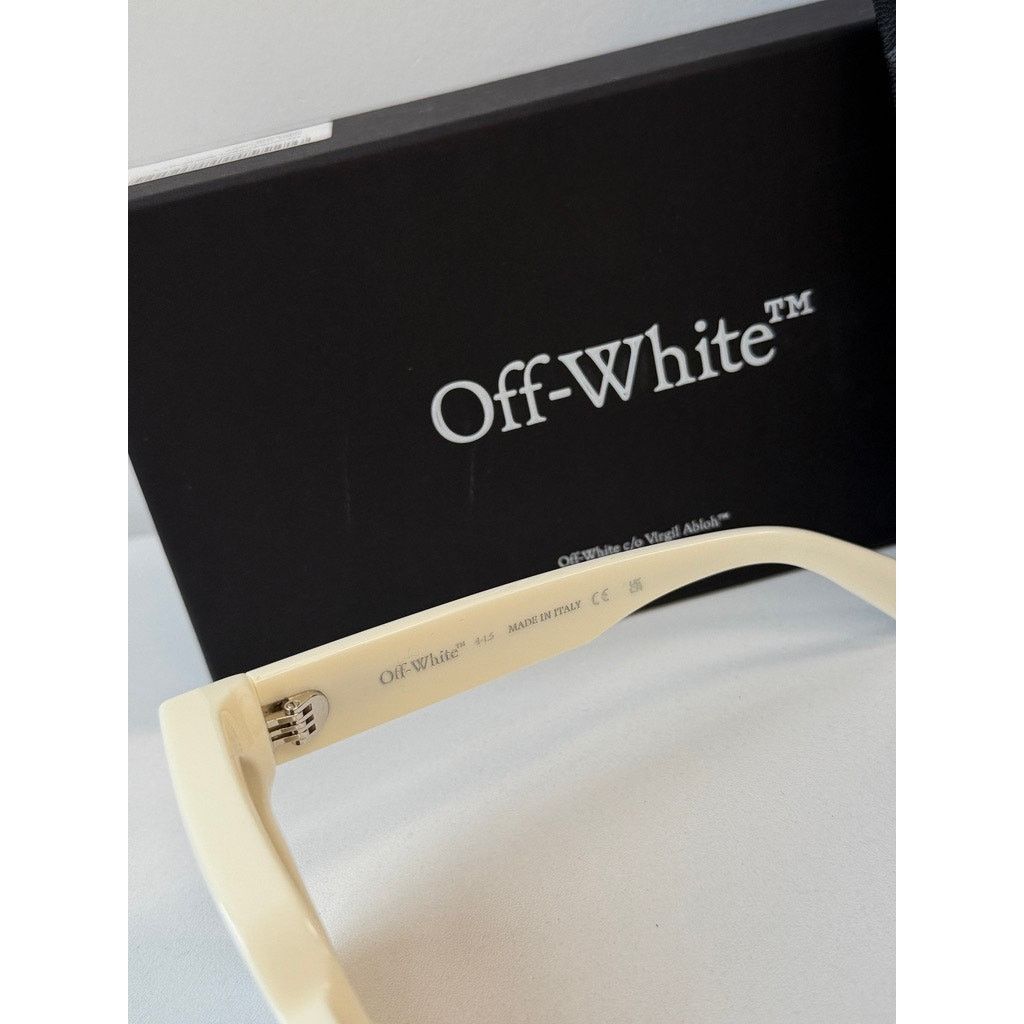 Off-White NEW Off White Virgil White Square Sunglasses Size ONE SIZE - 4 Thumbnail