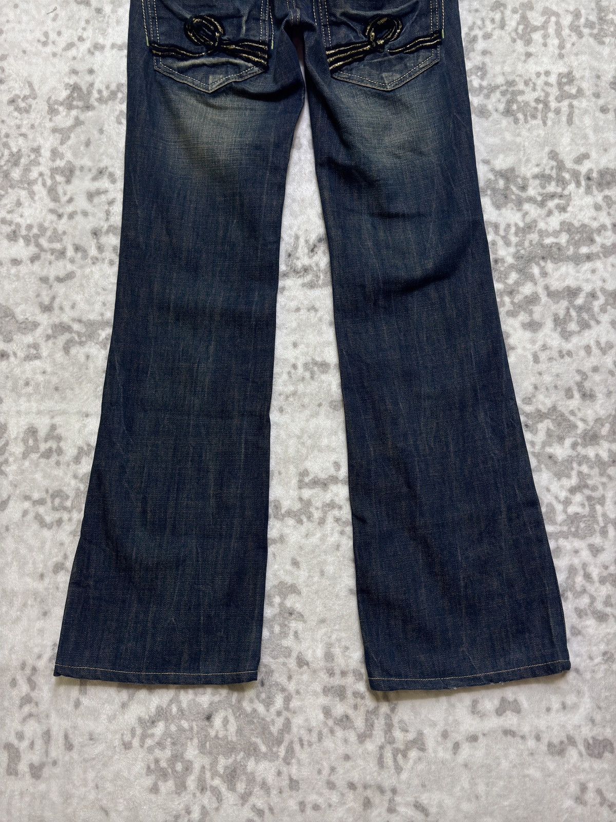 Hysteric Glamour Vintage Riobera Flared Low Rise Jeans Back Buckle Denim Size US 28 / EU 44 - 11 Thumbnail