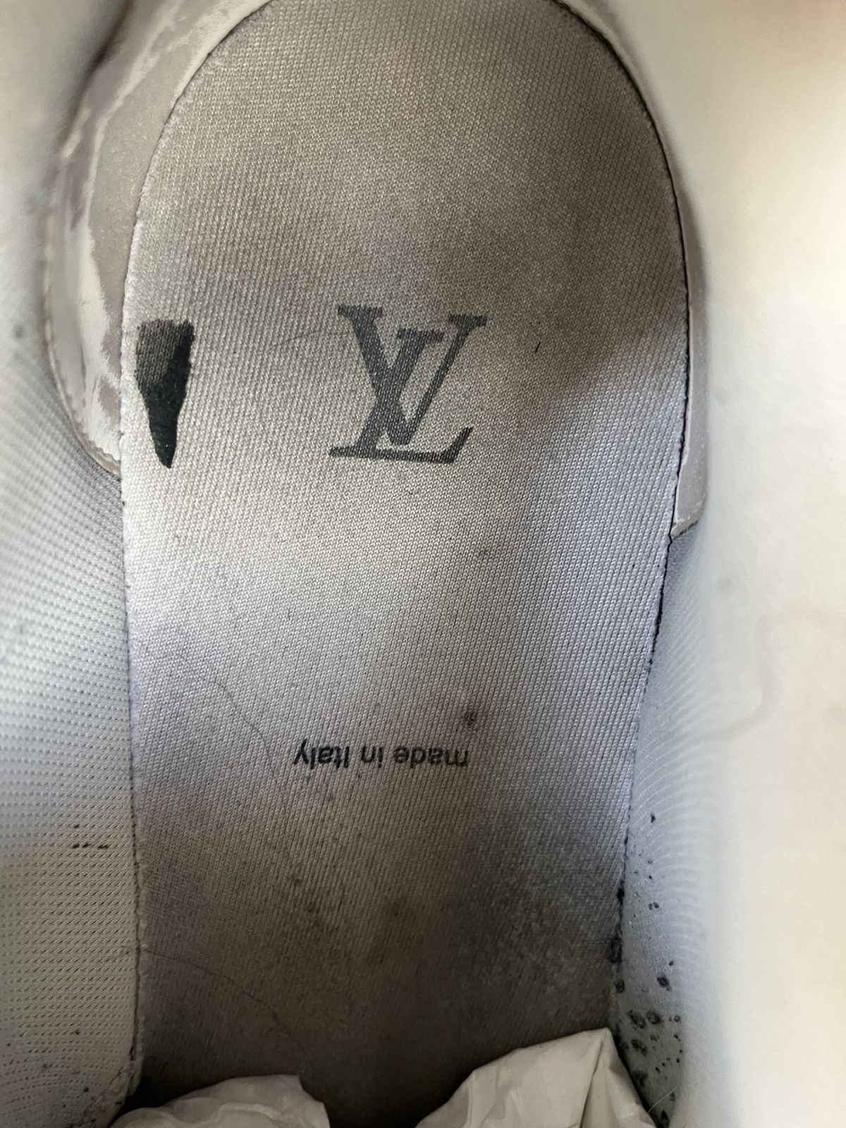Louis Vuitton × Virgil Abloh Louis Vuitton Trainer Cloud white Orange Size US 9 / EU 42 - 8 Thumbnail