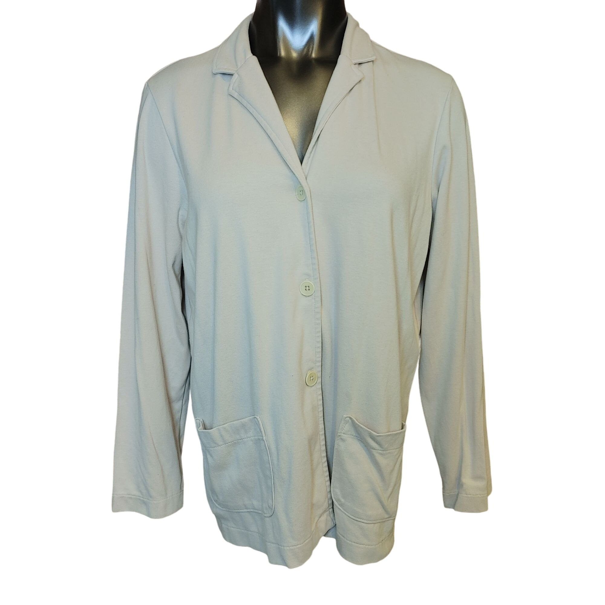 Other LANDS END Womens Beige Button-up Sweater Size M 10-12 Pocket Size M / US 6-8 / IT 42-44 - 1 Thumbnail