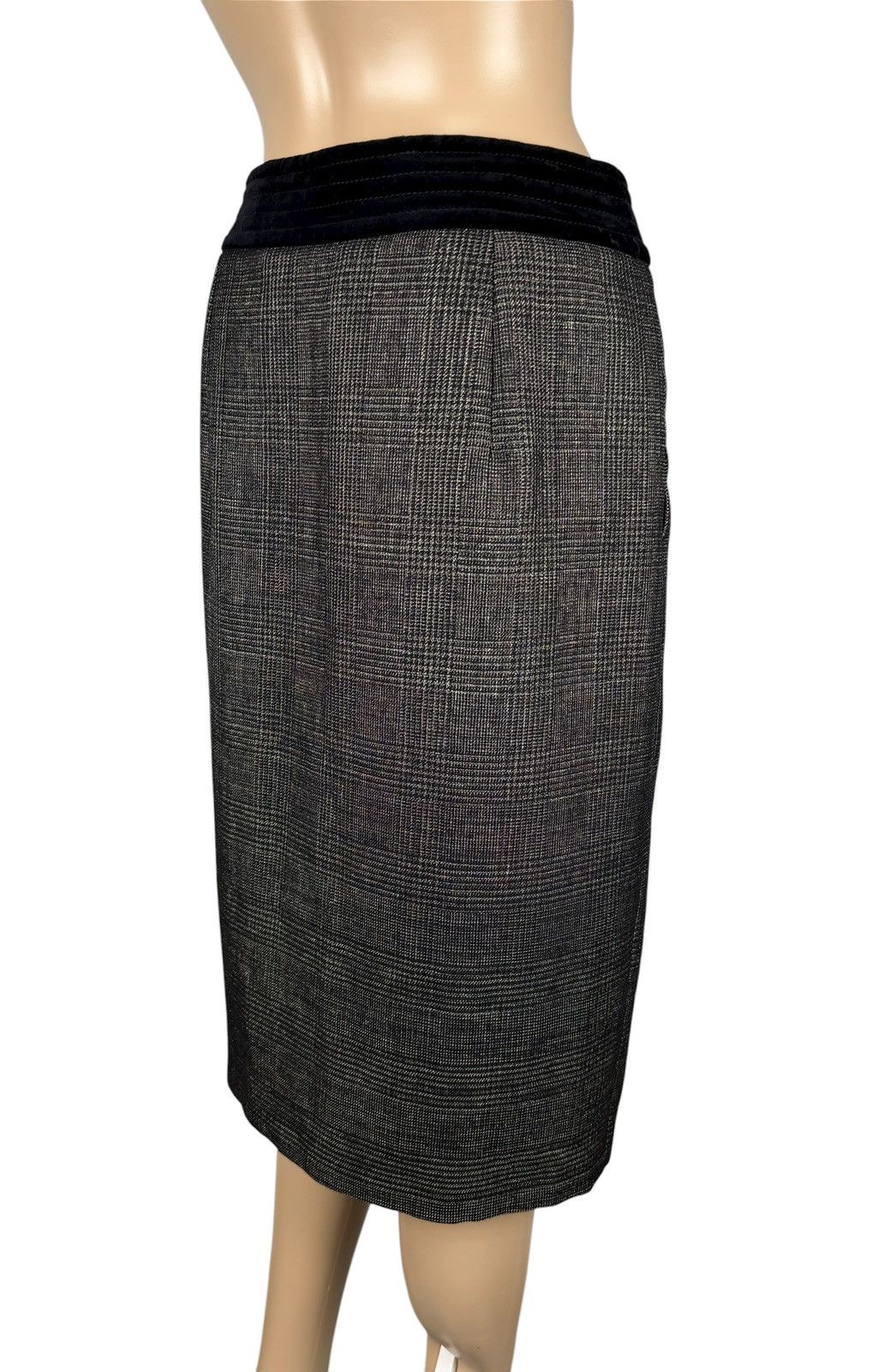 Max Mara Max Mara Wool Glencheck Long Skirt Button Up UK14 US12 Size 32" / US 10 / IT 46 - 8 Thumbnail