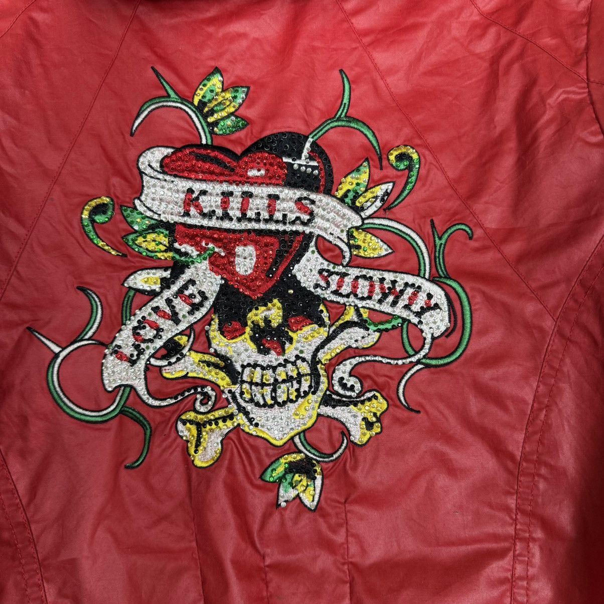 Japanese Brand LOVE KILLS SLOWLY Japanese Studded Skull Bomber Jacket Size US M / EU 48-50 / 2 - 10 Thumbnail