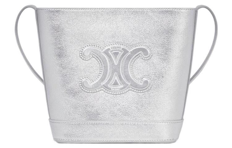 Celine o1bcso1str0725 Size : OS / 10L433 Bucket Bag in Silver Size ONE SIZE - 2 Thumbnail