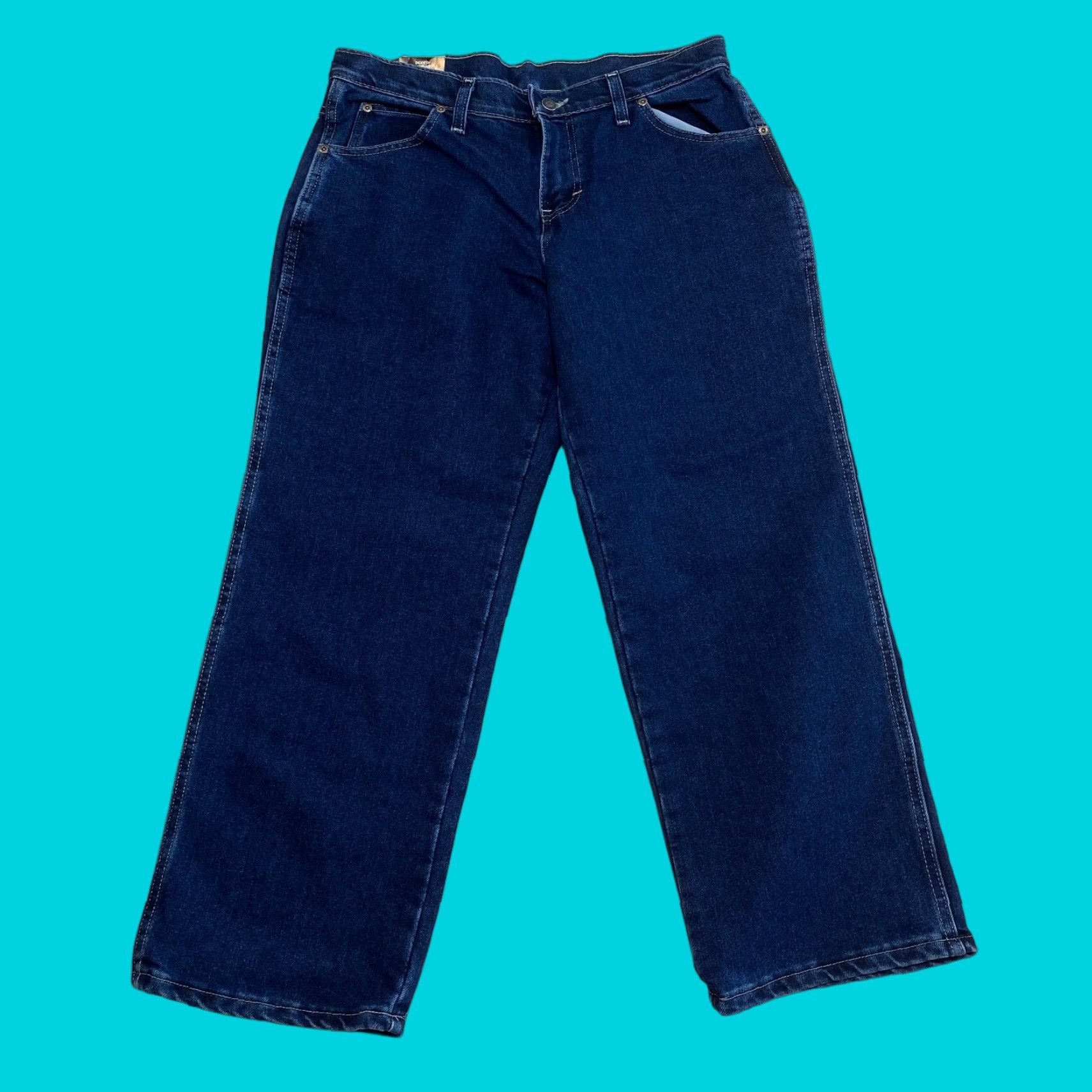 Dickies Dickies Womens Jeans 12P Work 5 Pocket Stretch Comfort Moderate Rise Relaxed Size 34" / US 12 / IT 48 - 1 Thumbnail
