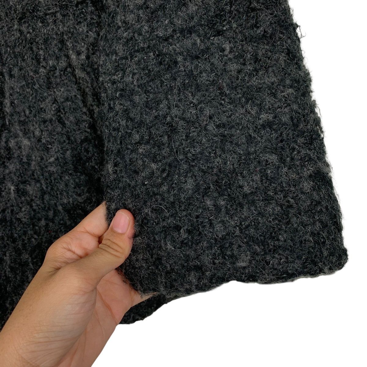 Japanese Brand GALCONINA Racoon Fur Hoodie Wool Jacket #2291-C102 Size S / US 4 / IT 40 - 14 Thumbnail