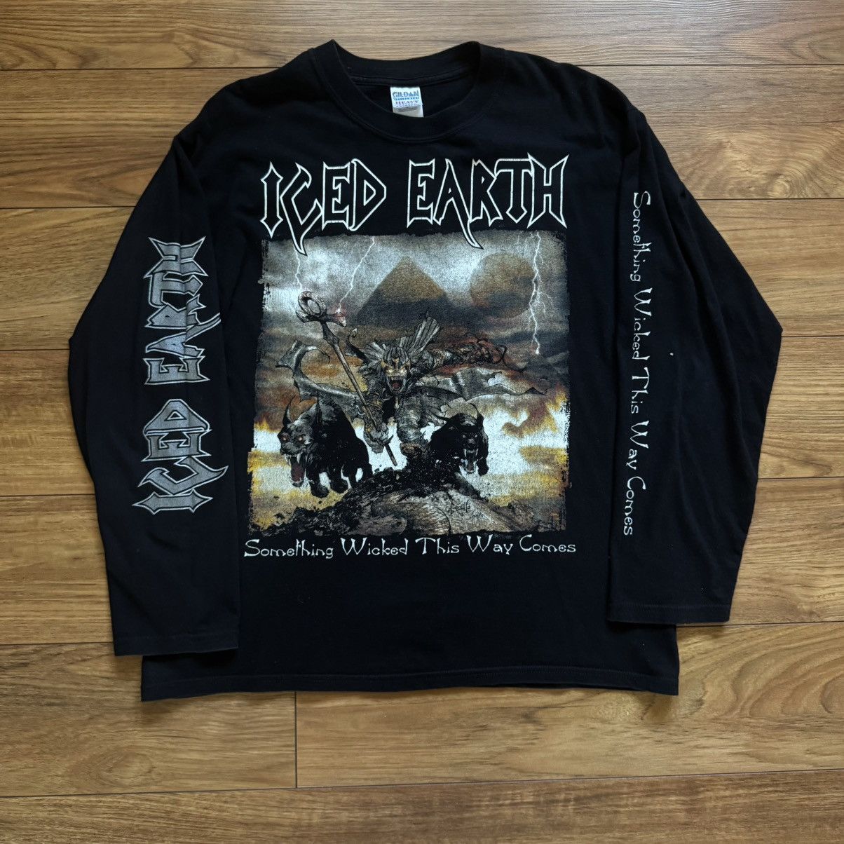 Gildan Vintage 2004’ Iced Earth vintage longsleeve shirt Size US XL / EU 56 / 4 - 1 Thumbnail