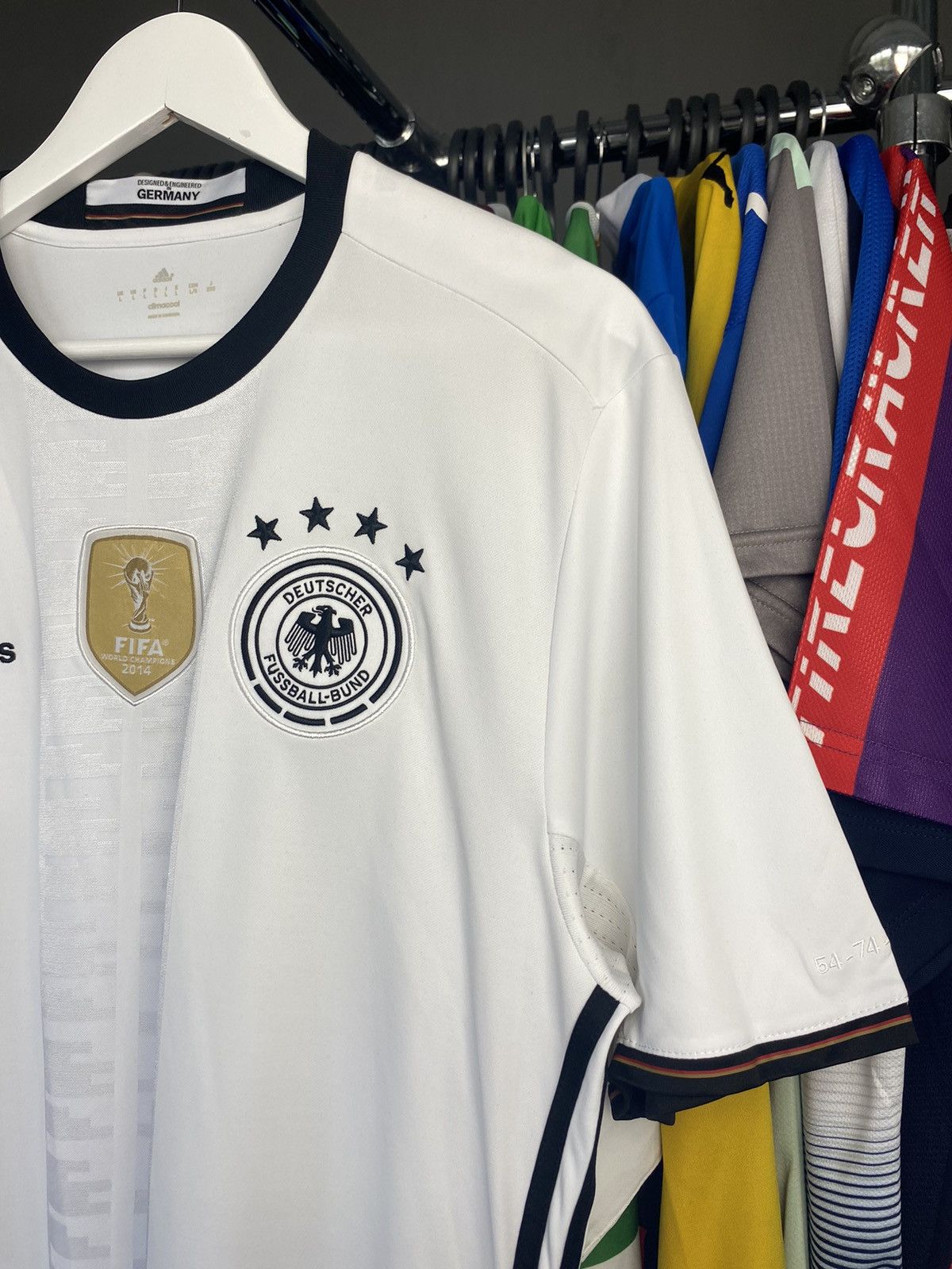 Adidas 2016/17 ADIDAS GERMANY HOME SOCCER FOOTBALL JERSEY SHIRT Size US L / EU 52-54 / 3 - 4 Thumbnail