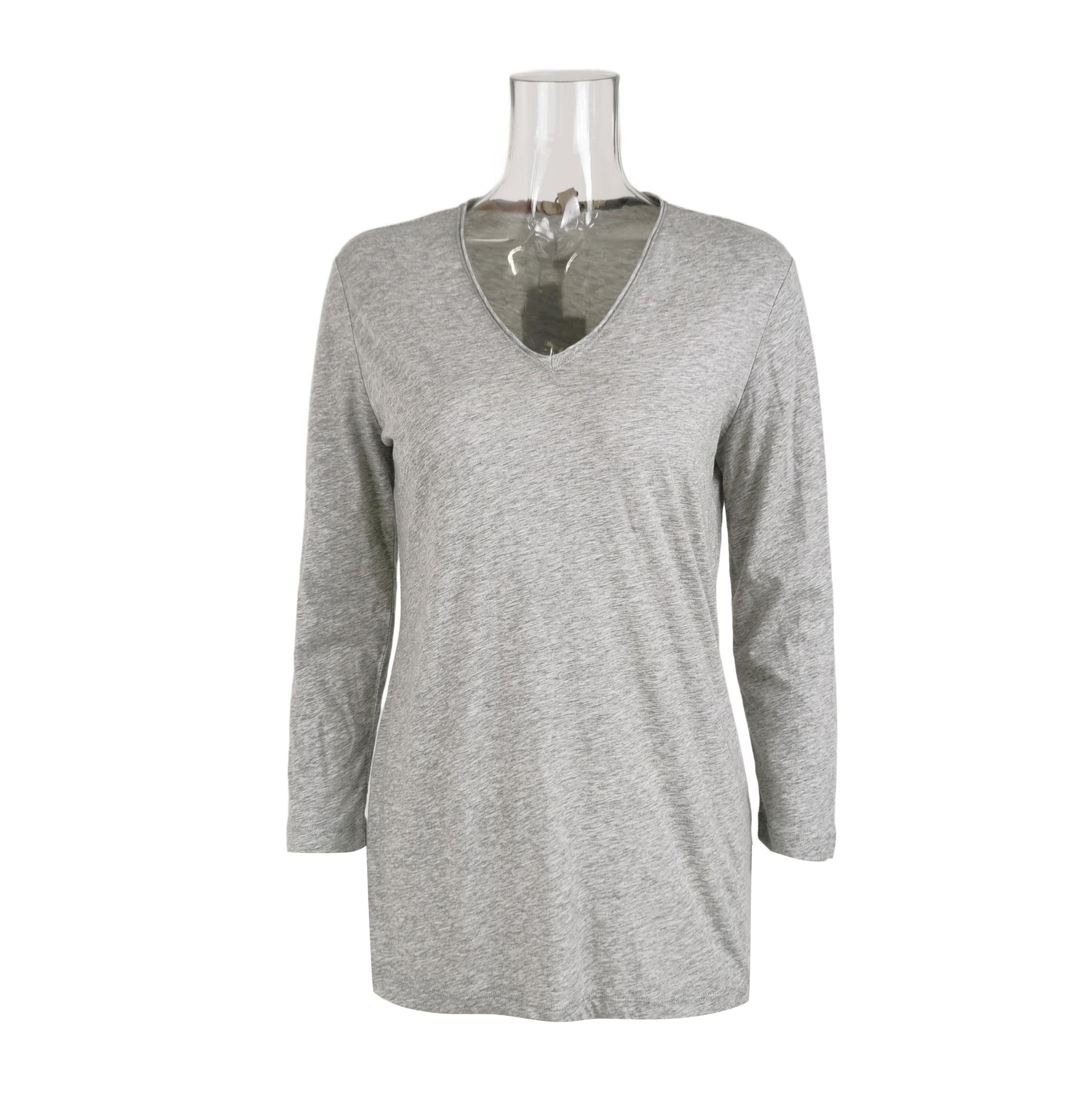 Burberry Burberry Brit Long Sleeve V-Neck T-Shirt 0079 Size US M / EU 48-50 / 2 - 1 Thumbnail