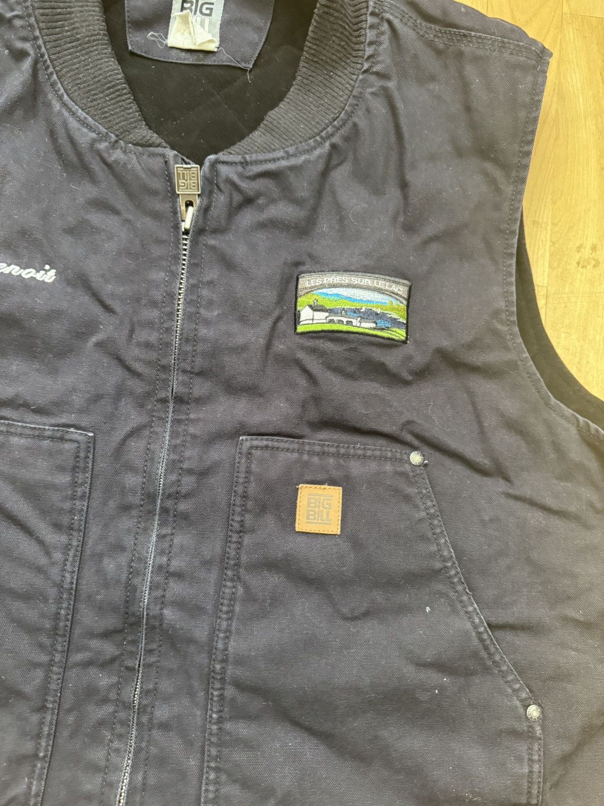 Japanese Brand × Vintage Vintage Dark Blue Big Bill Workwear or Streetwear Vest 90s Size US L / EU 52-54 / 3 - 5 Thumbnail