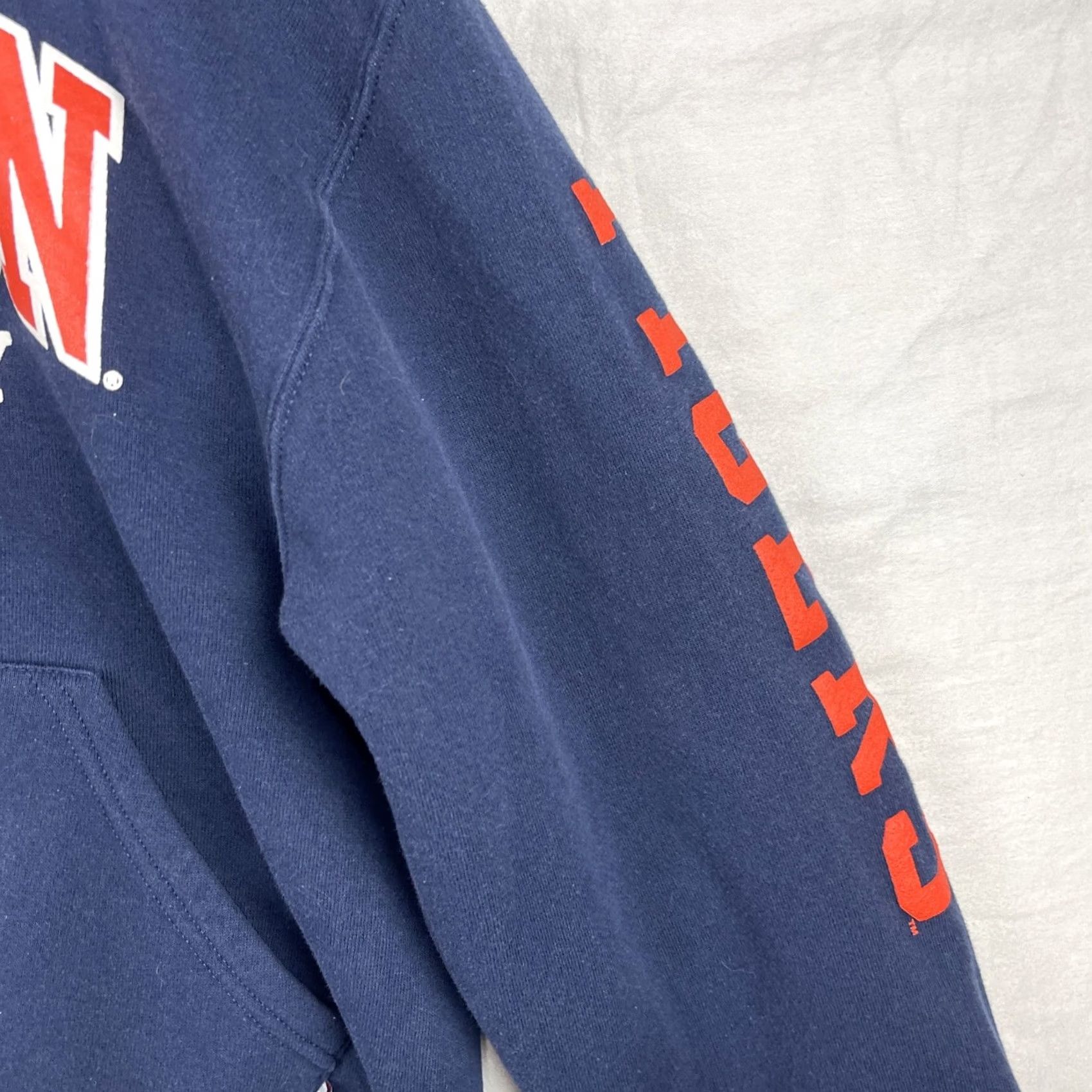 Russell Athletic VINTAGE Russell Athletic Princeton Hoodie Mens M Navy Blue Tigers Sweatshirt Fleece Graphic Print Embroidered Logo University College Size US M / EU 48-50 / 2 - 5 Thumbnail