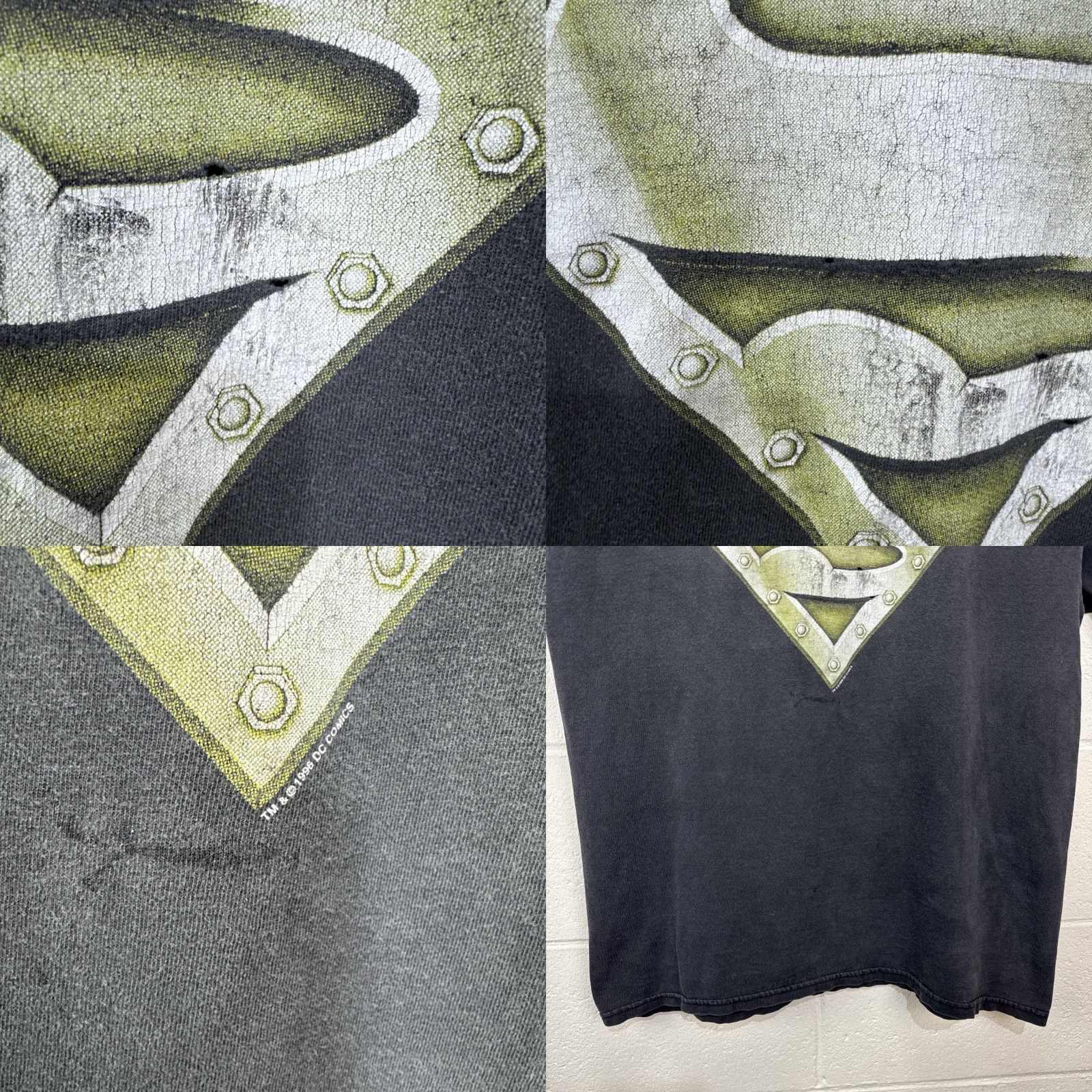 Tultex VINTAGE 1996 DC Comics Superman T-Shirt Size Large Black 90s Comics Men Size US L / EU 52-54 / 3 - 8 Thumbnail