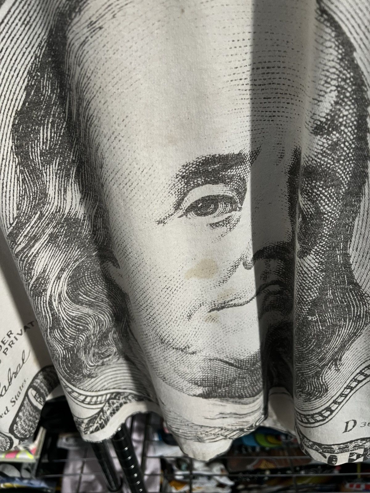 Arts & Science 2000s Benjamin Franklin 100 Dollars Bill AOP Tee Size US XL / EU 56 / 4 - 6 Thumbnail