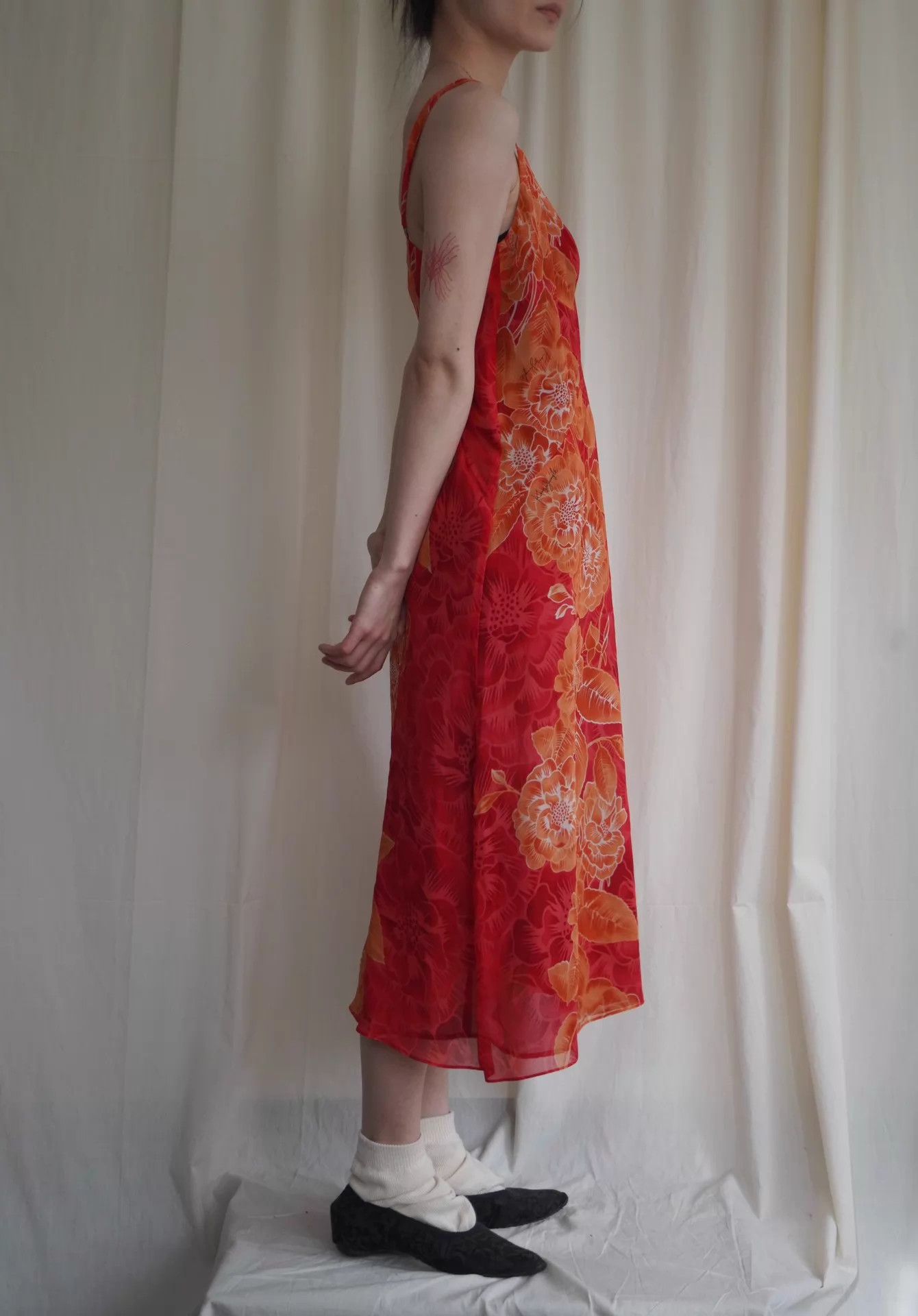 Kenzo Kenzo 90s Silk Signature Red Cami Dress Size ONE SIZE - 7 Thumbnail