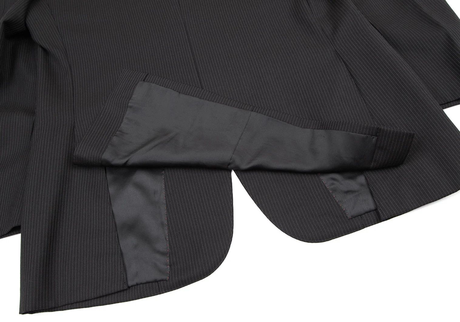 Burberry Wool Pinstripe Suit Set Up in Black, Size 42L Size US XS / EU 42 / 0 - 12 Thumbnail