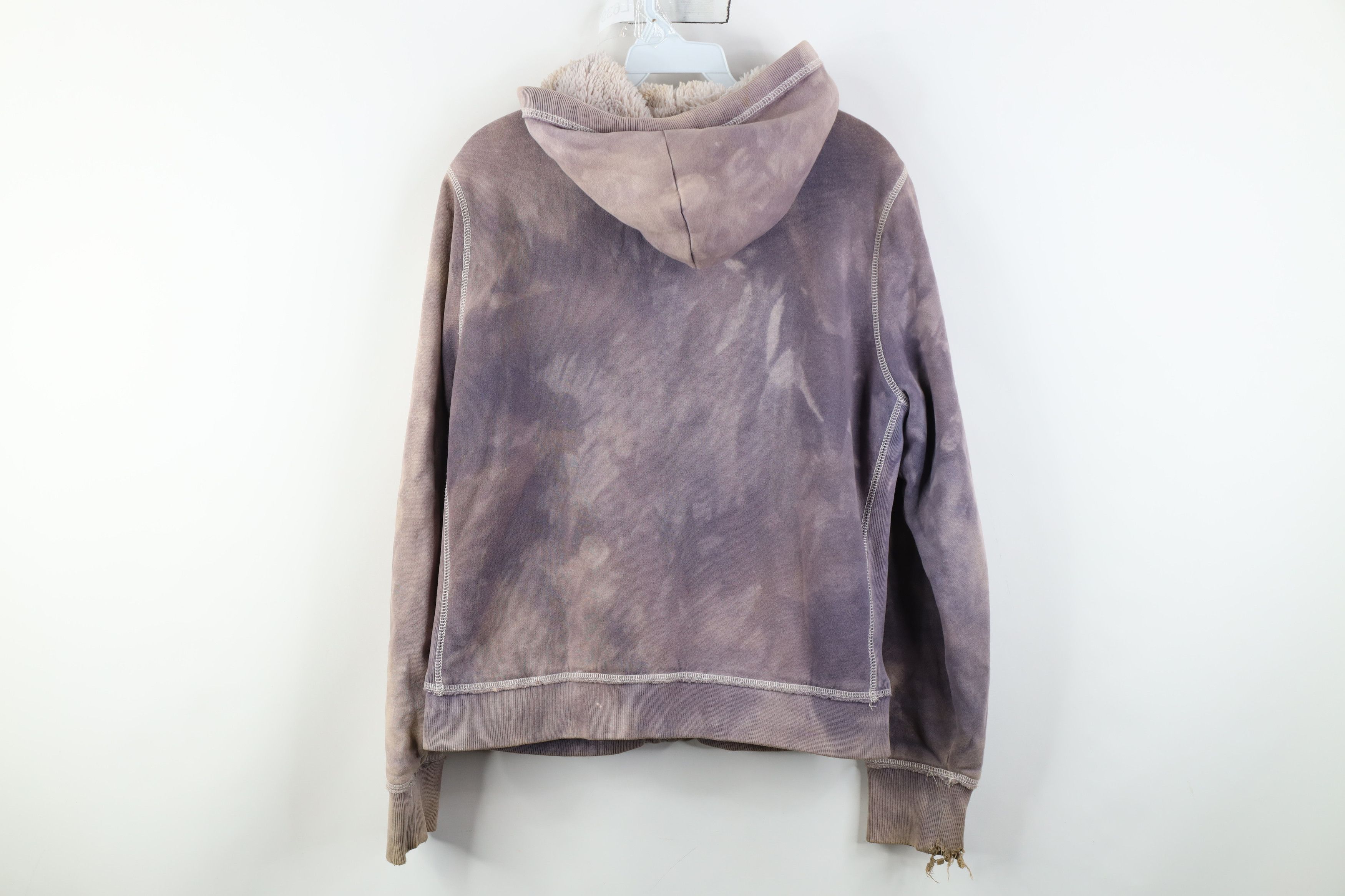 Aeropostale Vintage Y2K Aeropostale Fur Fleece Lined Babydoll Zip Hoodie Size XL / US 12-14 / IT 48-50 - 14 Thumbnail