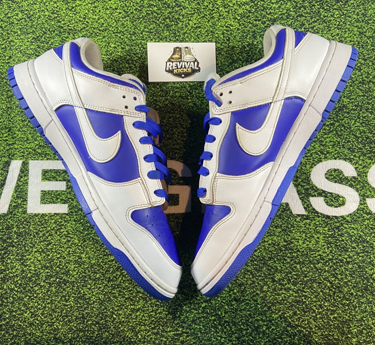 Nike Nike Dunk Low Racer Blue White Mens 13 Size US 13 / EU 46 - 2 Thumbnail