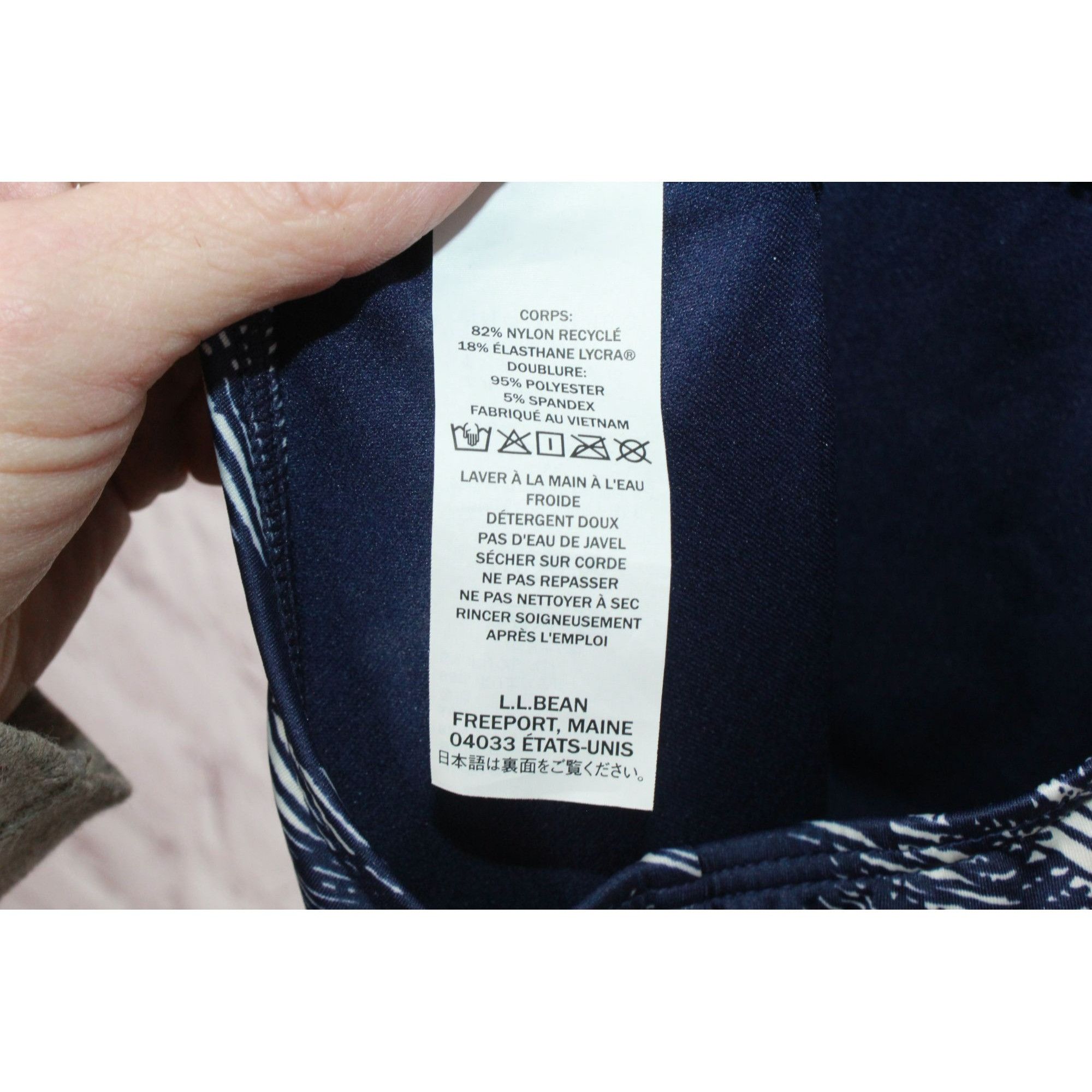 L.L. Bean × Swims LL Bean Women's New Currents Swimwear Squareneck Tanksuit Size M / US 6-8 / IT 42-44 - 9 Thumbnail