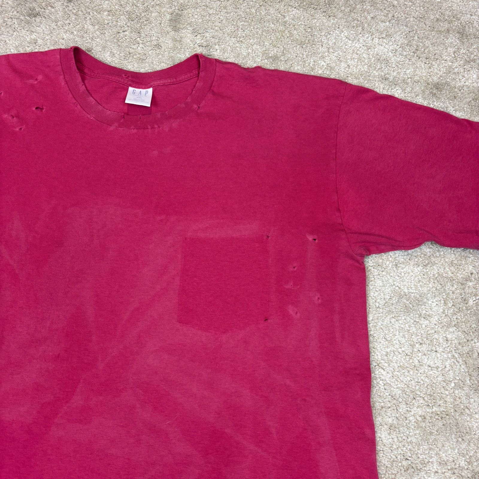 Gap Vintage 90s Gap Pocket T Shirt Shadow Pocket Men's 2XL Boxy Size US XXL / EU 58 / 5 - 3 Thumbnail