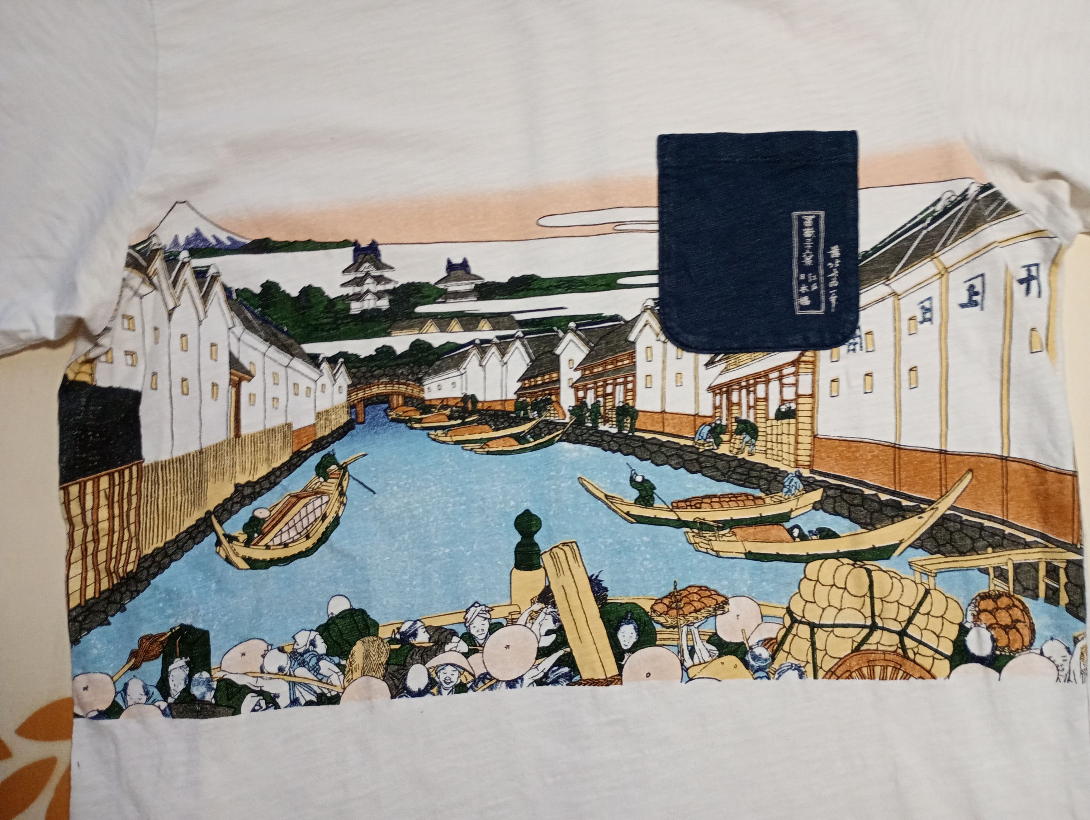 Uniqlo Uniqlo Hokusai Blue T-Shirt Size US L / EU 52-54 / 3 - 6 Thumbnail