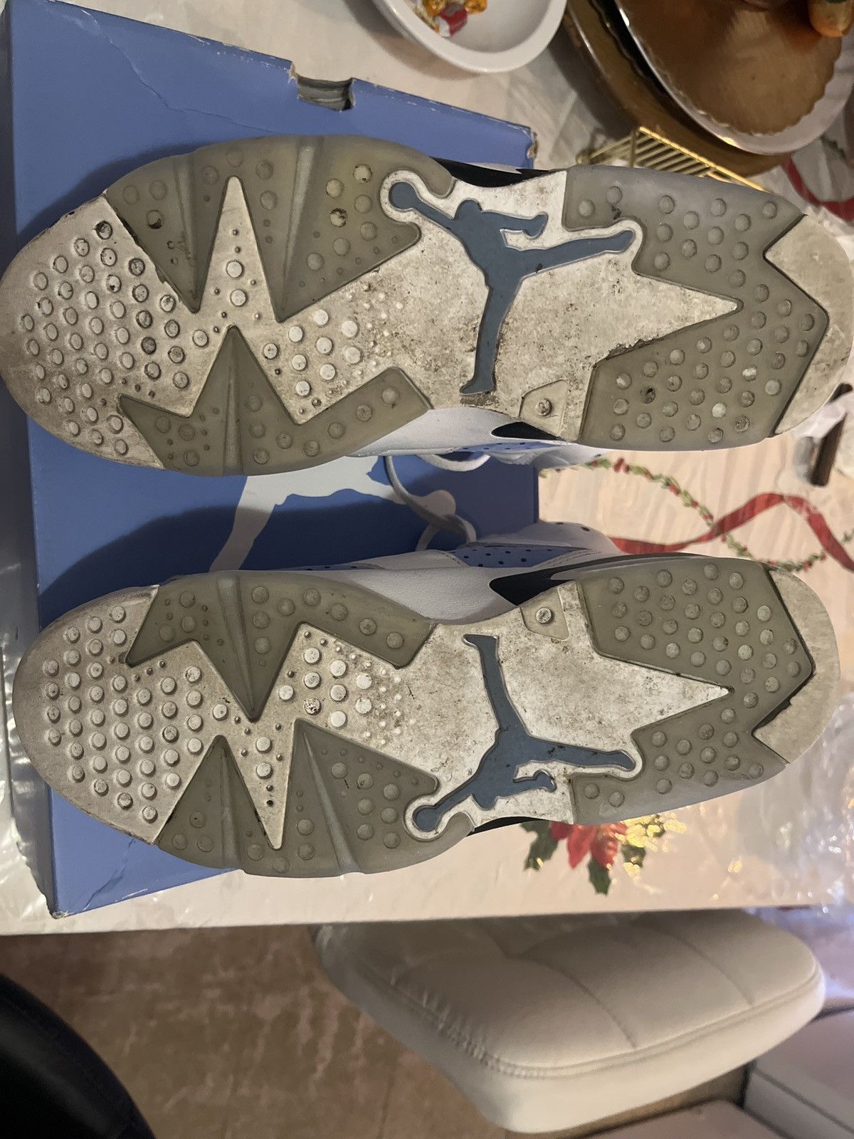 Jordan Brand × Nike Jordan 6 Retro UNC White Size US 10 / EU 43 - 10 Thumbnail