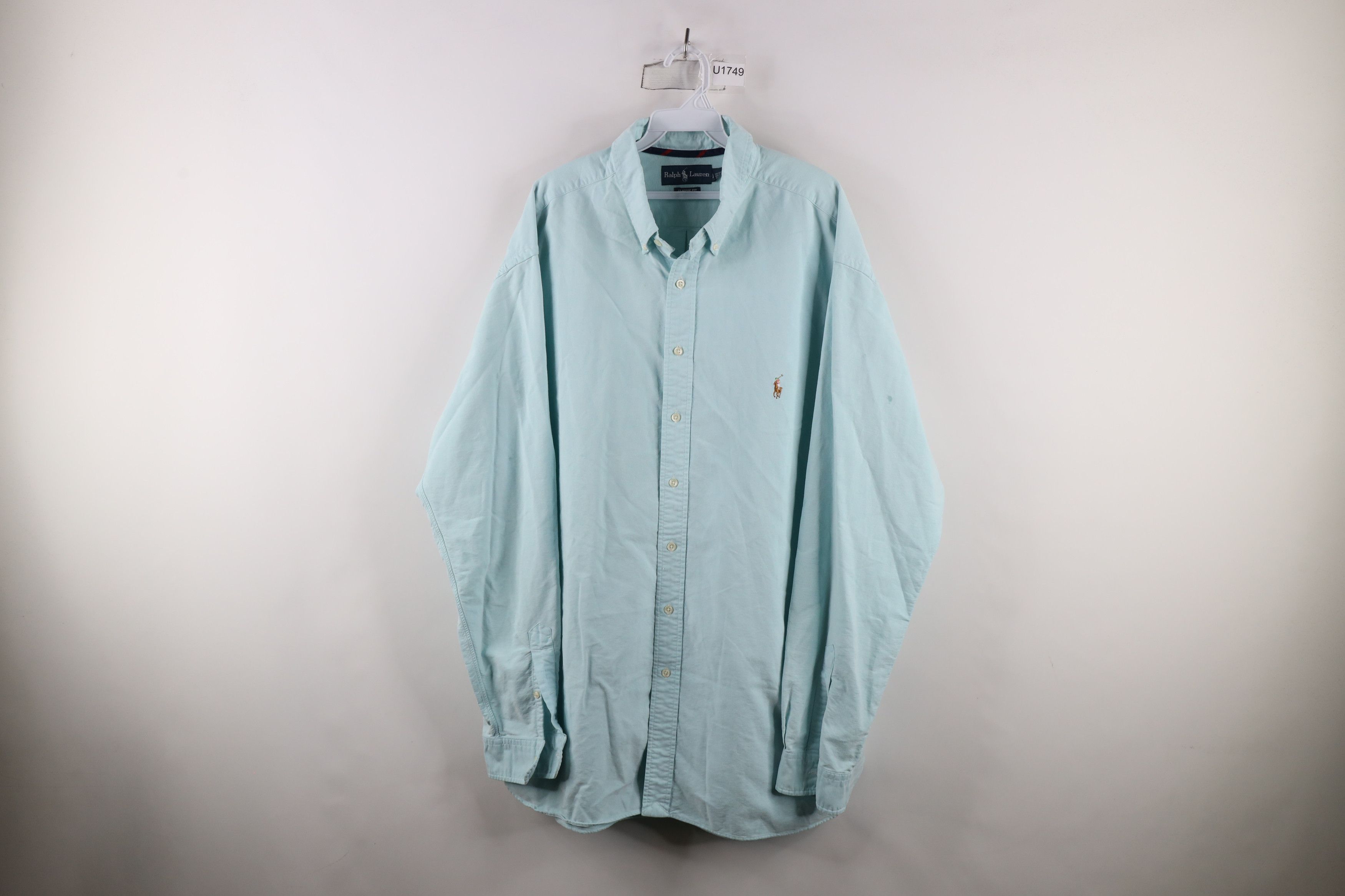 Ralph Lauren × Vintage Vintage 90s Ralph Lauren Oxford Collared Button Down Shirt Size US XXL / EU 58 / 5 - 1 Thumbnail