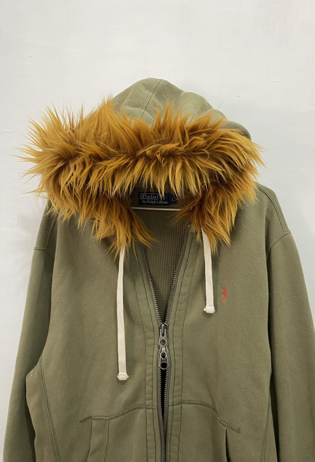Polo Ralph Lauren 💥Double Zipper💥Polo Ralph Lauren Fur Hoodie LGB style Size US L / EU 52-54 / 3 - 3 Thumbnail