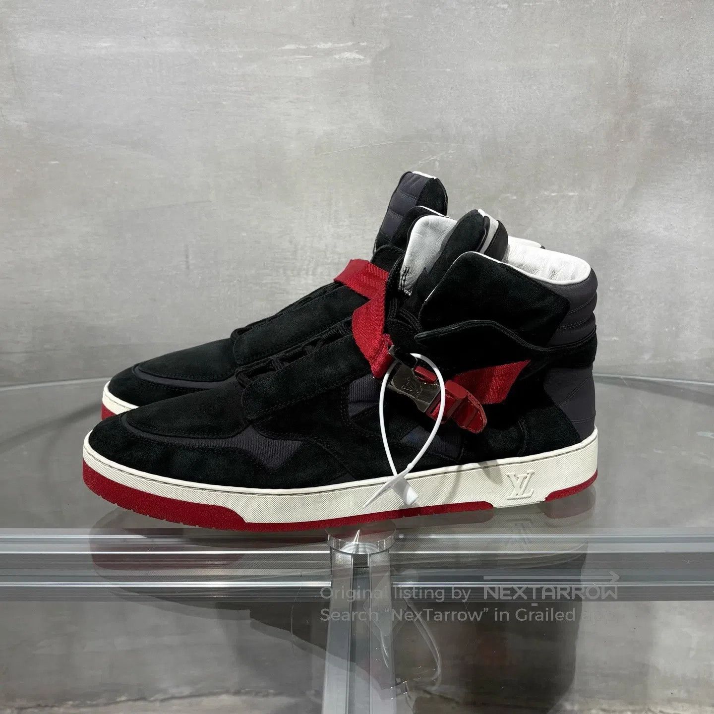 Louis Vuitton Louis Vuitton Metal buckle Velcro High-top sports shoes Size US 9.5 / EU 42-43 - 3 Thumbnail