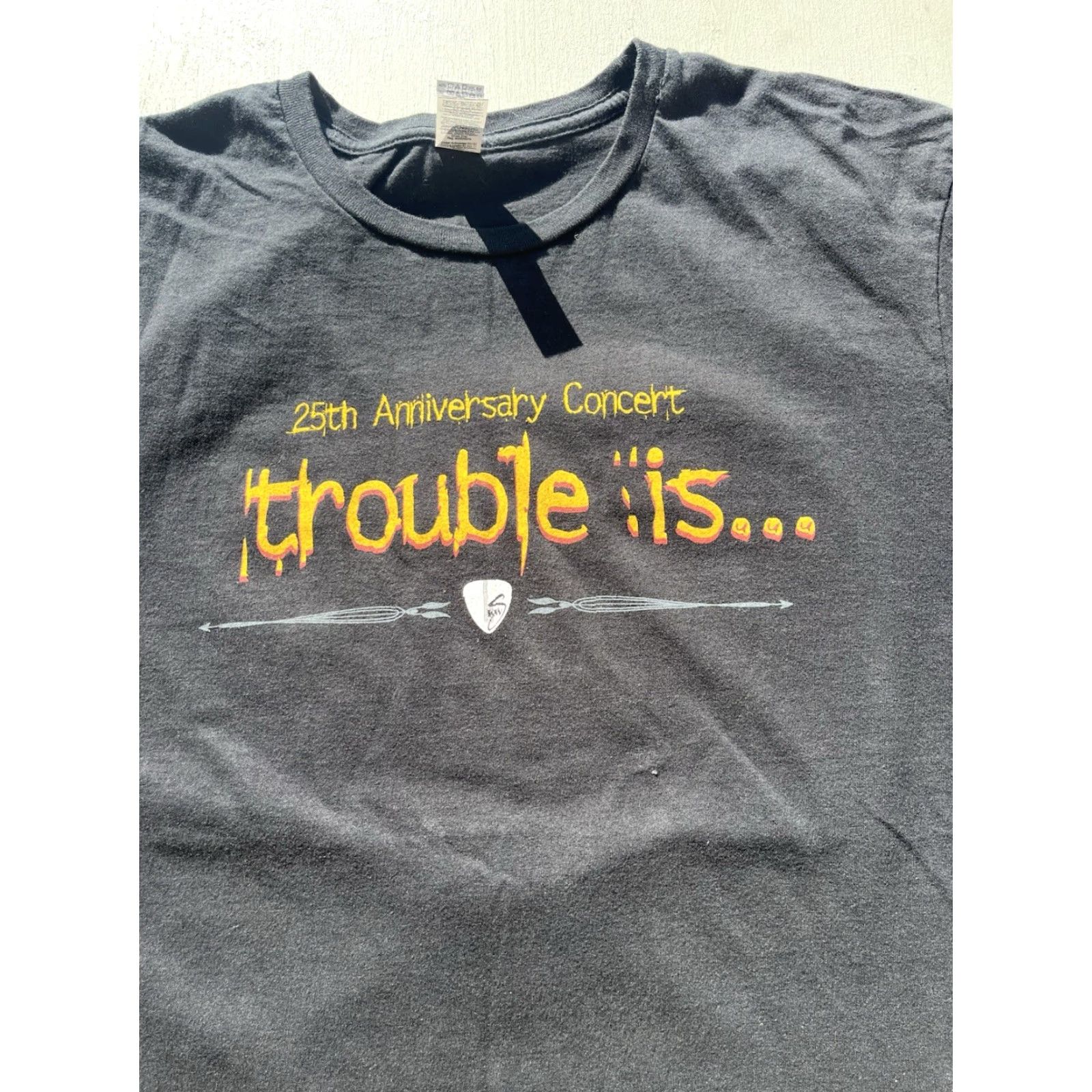 Gildan Gildan T-Shirt Men Kenny Wayne Shepherd Black Spell-Out L Blues Rock 25th Trouble Is Vintage No Size US L / EU 52-54 / 3 - 7 Thumbnail
