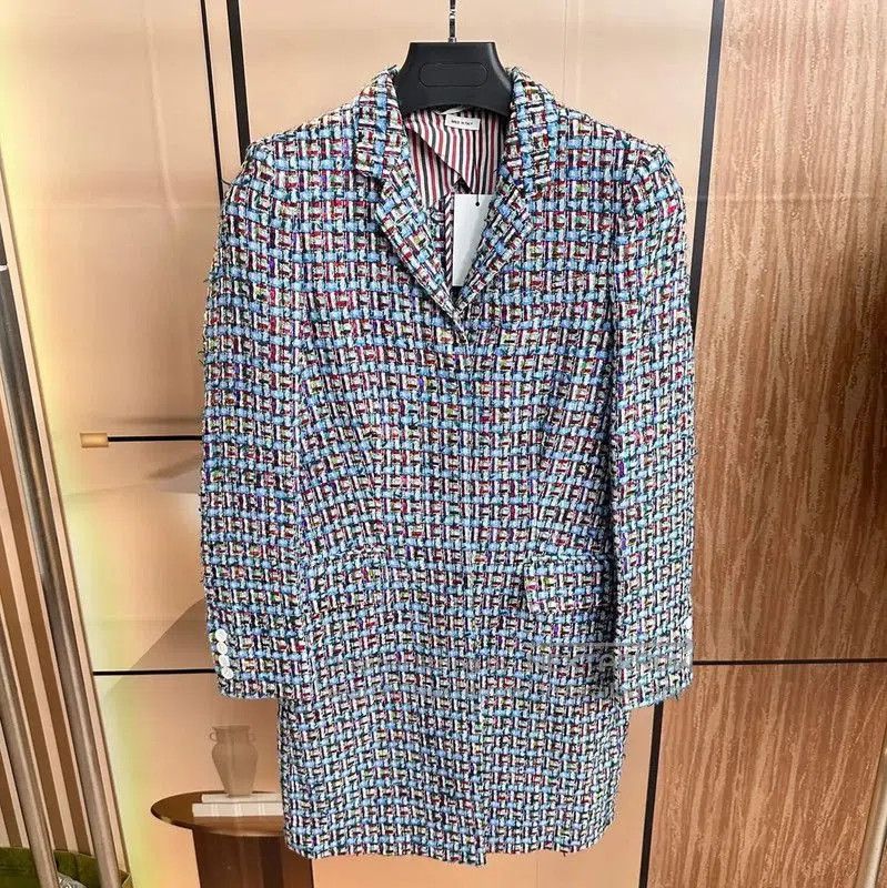 Thom Browne Thom Browne Women's Blue Cotton Coat . Size S / US 4 / IT 40 - 2 Thumbnail