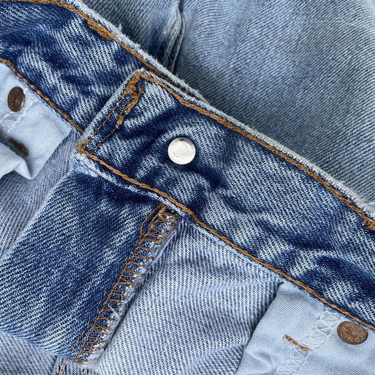 Levi's Vintage Distressed 90s Levi’s 550 Made In USA Denim Pants Size US 33 - 9 Thumbnail