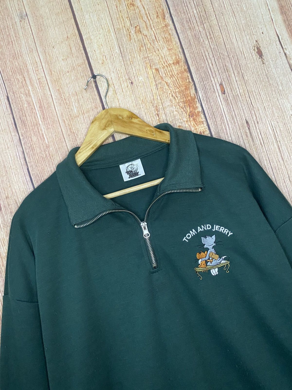 Japanese Brand Tom & Jerry Sweatshirt Half-Zipper Size US L / EU 52-54 / 3 - 3 Thumbnail