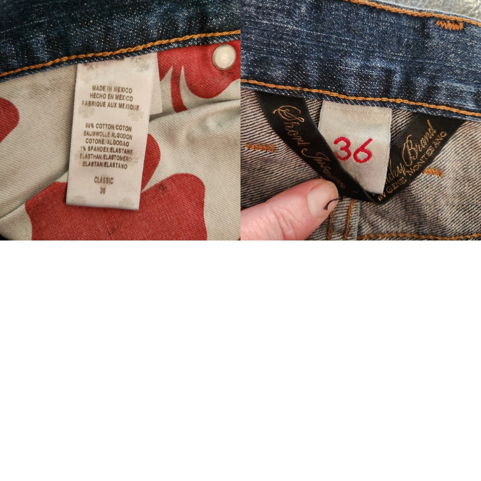 Lucky Brand VINTAGE Lucky Brand Jeans Denim 36x31 Regular Straight Embroidered Pocket Zip Men Blue 361 Vintage Straight Usa Logo USA Mens Size US 36 / EU 52 - 8 Thumbnail