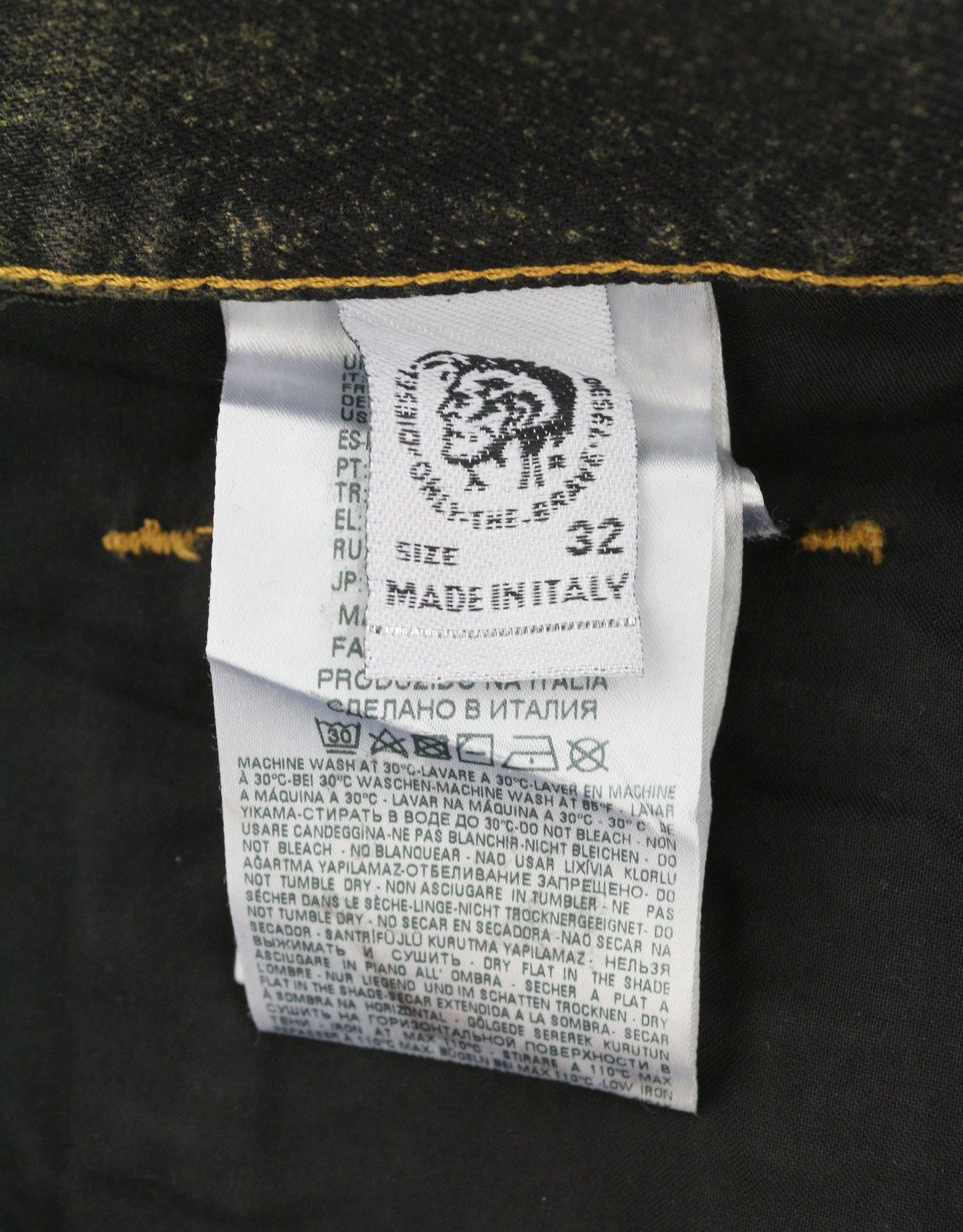 Diesel JIFER 084WE W32/L32 Black Faded Tapered Jeans 89129 Size US 32 / EU 48 - 8 Thumbnail