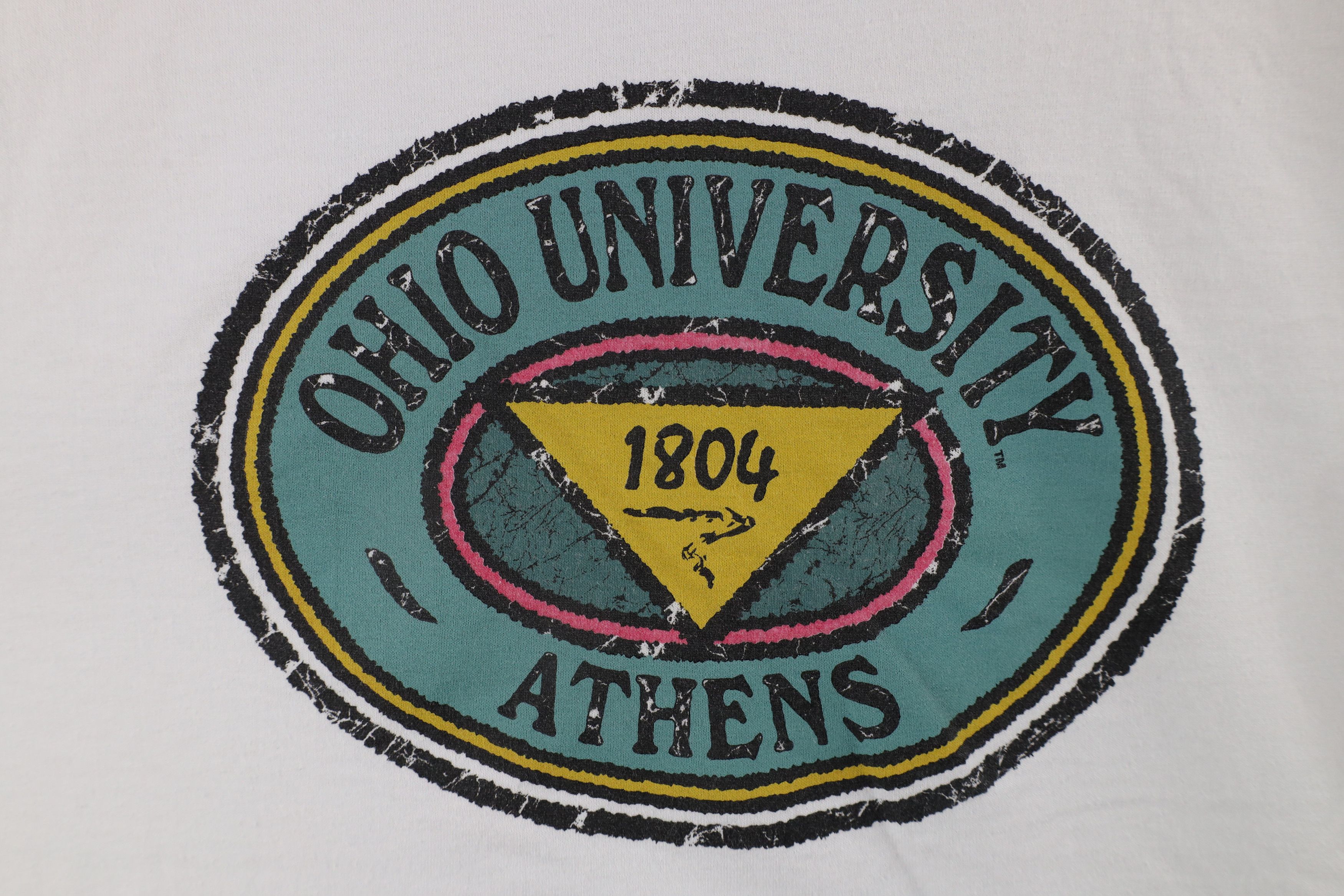 Vintage Vintage 90s Out Ohio University Athens Short Sleeve T-Shirt Size US L / EU 52-54 / 3 - 4 Thumbnail