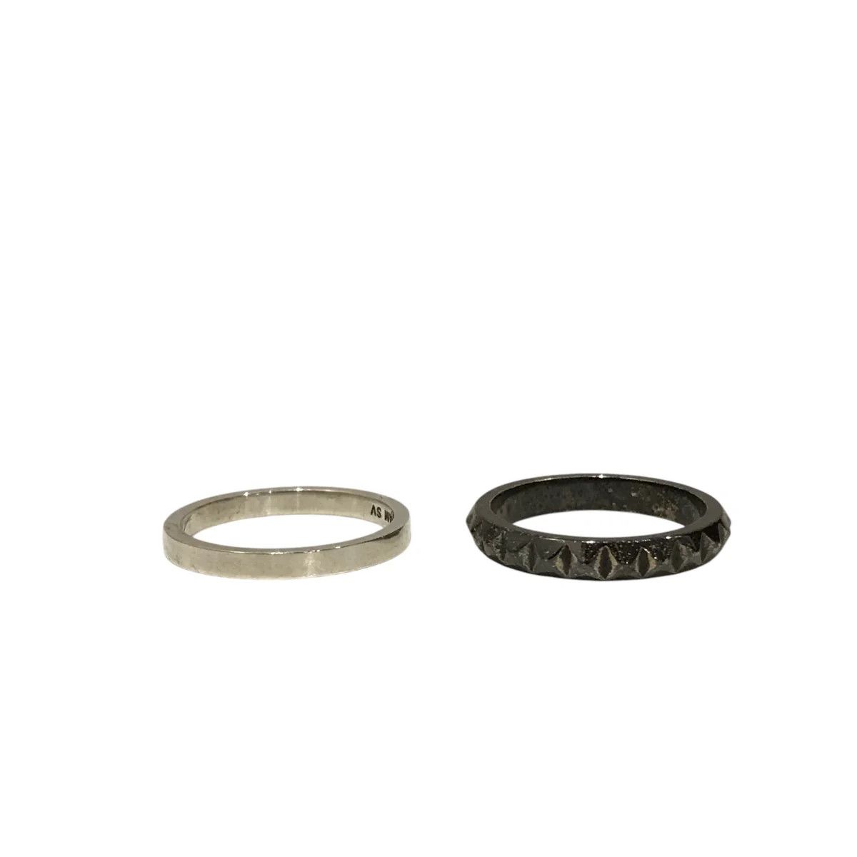 Jam Home Made .925 Silver Studded Double Ring Size ONE SIZE - 3 Thumbnail