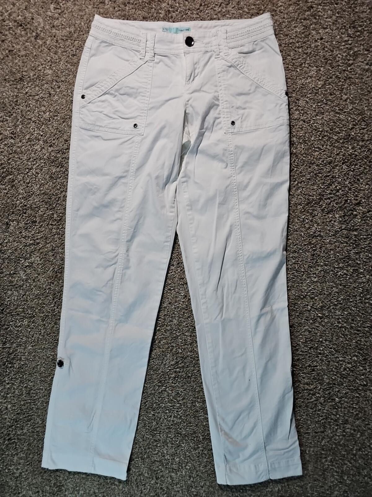 Other Maurices 3/4 White Pants Size 27" / US 4 / IT 40 - 1 Thumbnail