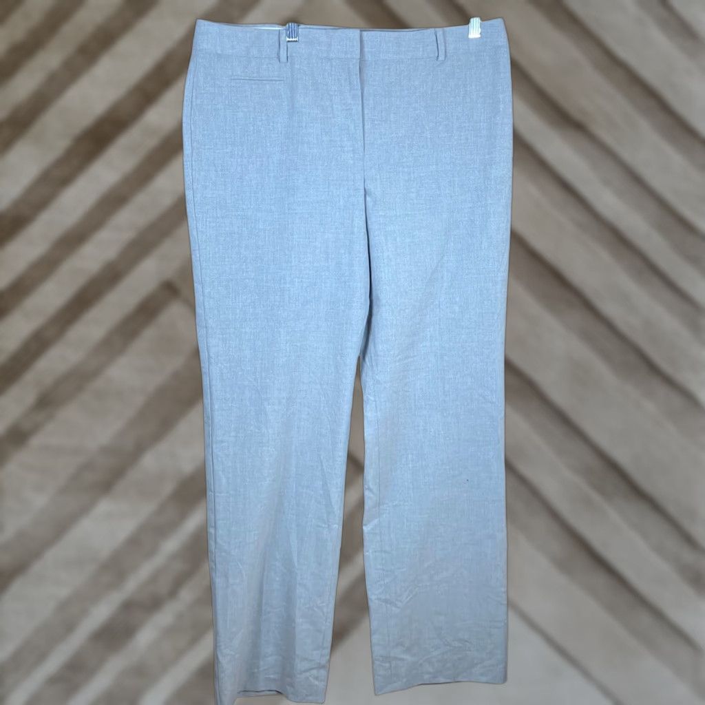 Talbots Talbots Womens Pants Gray High Rise Straight Leg Workwear Stretch 14 Size 36" / US 14 / IT 50 - 1 Thumbnail