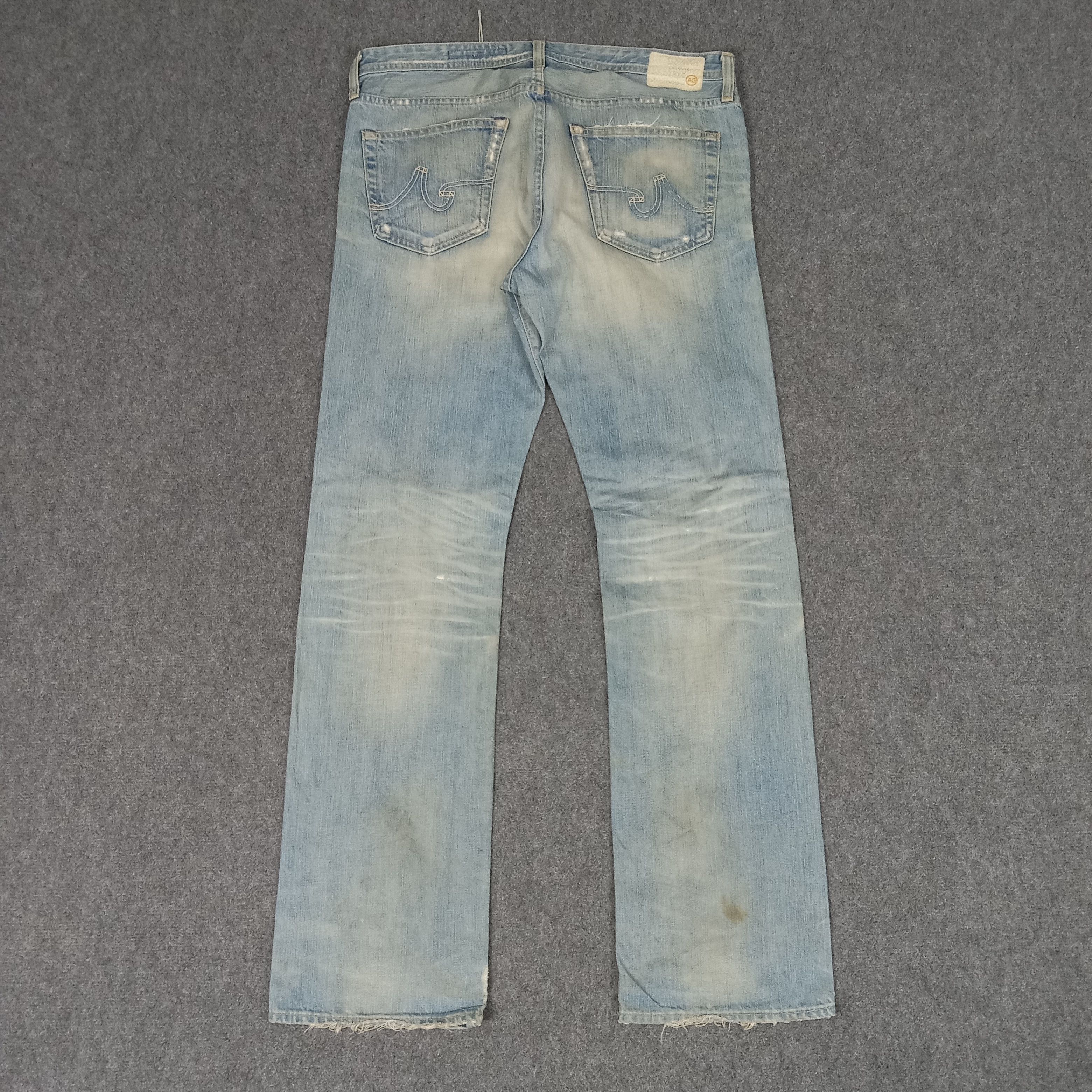 AG Adriano Goldschmied × Vintage Adriano Goldschmied American Distressed Style Jeans Size US 36 / EU 52 - 7 Thumbnail