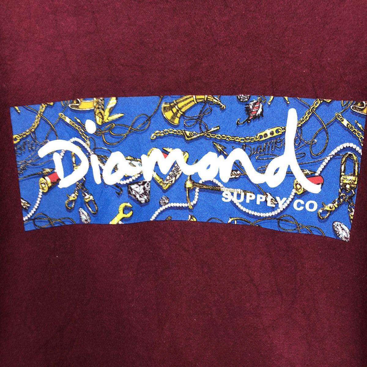 Japanese Brand 📌Vintage Sweatshirt Diamond Supply Co Big Logo Over Print Size US L / EU 52-54 / 3 - 13 Thumbnail
