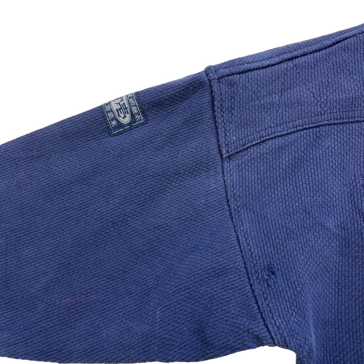 Indigo Japanese Brand Sashiko Single Biker Jacket Size US M / EU 48-50 / 2 - 7 Thumbnail
