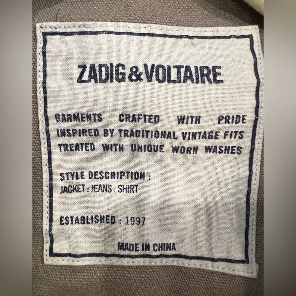 Zadig & Voltaire Zadig & Voltaire Krisa Camo Heart Print Utility Jacket NWT Size XS / US 0-2 / IT 36-38 - 6 Thumbnail