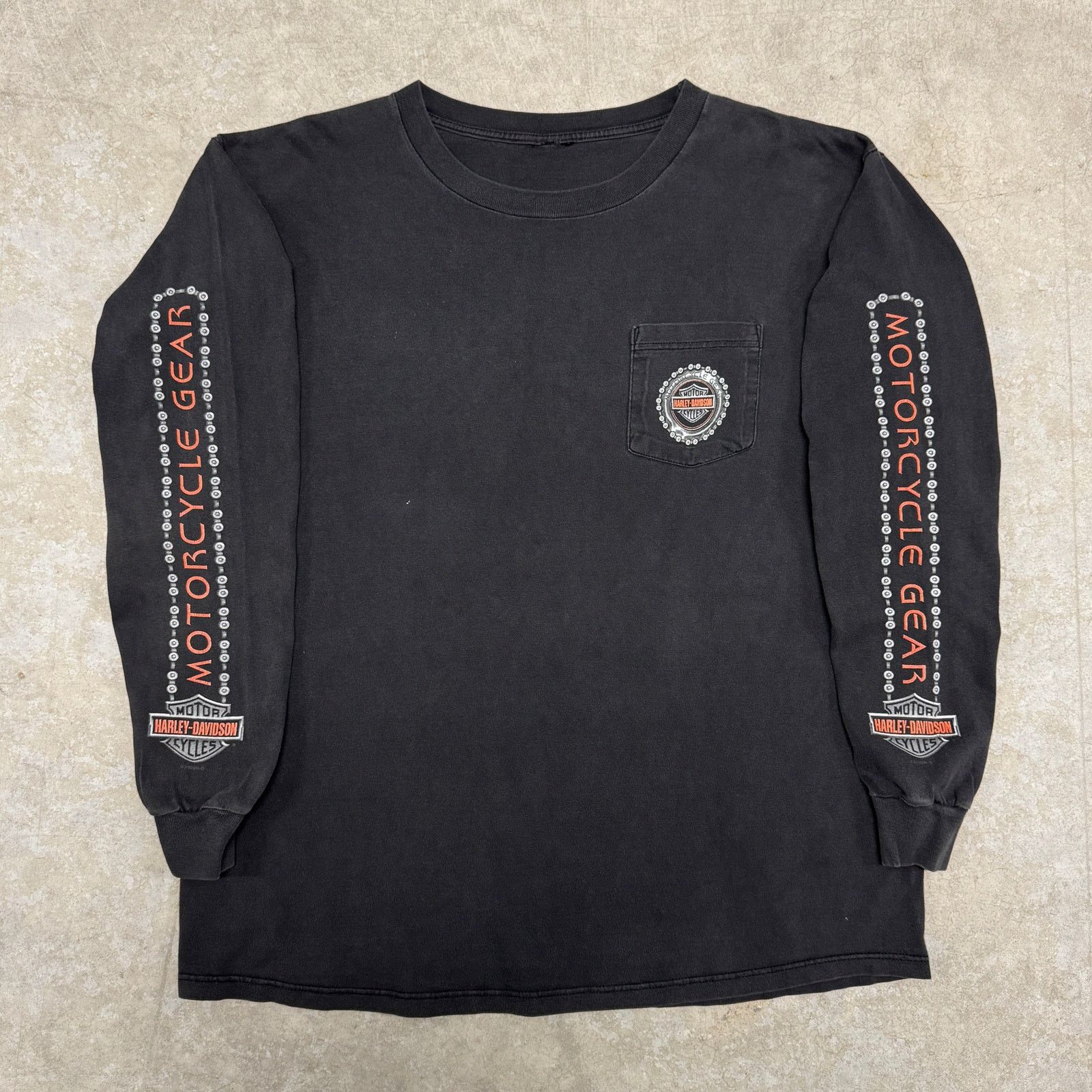 Harley Davidson Vintage Harley Davidson Longsleeve Size US XL / EU 56 / 4 - 1 Thumbnail