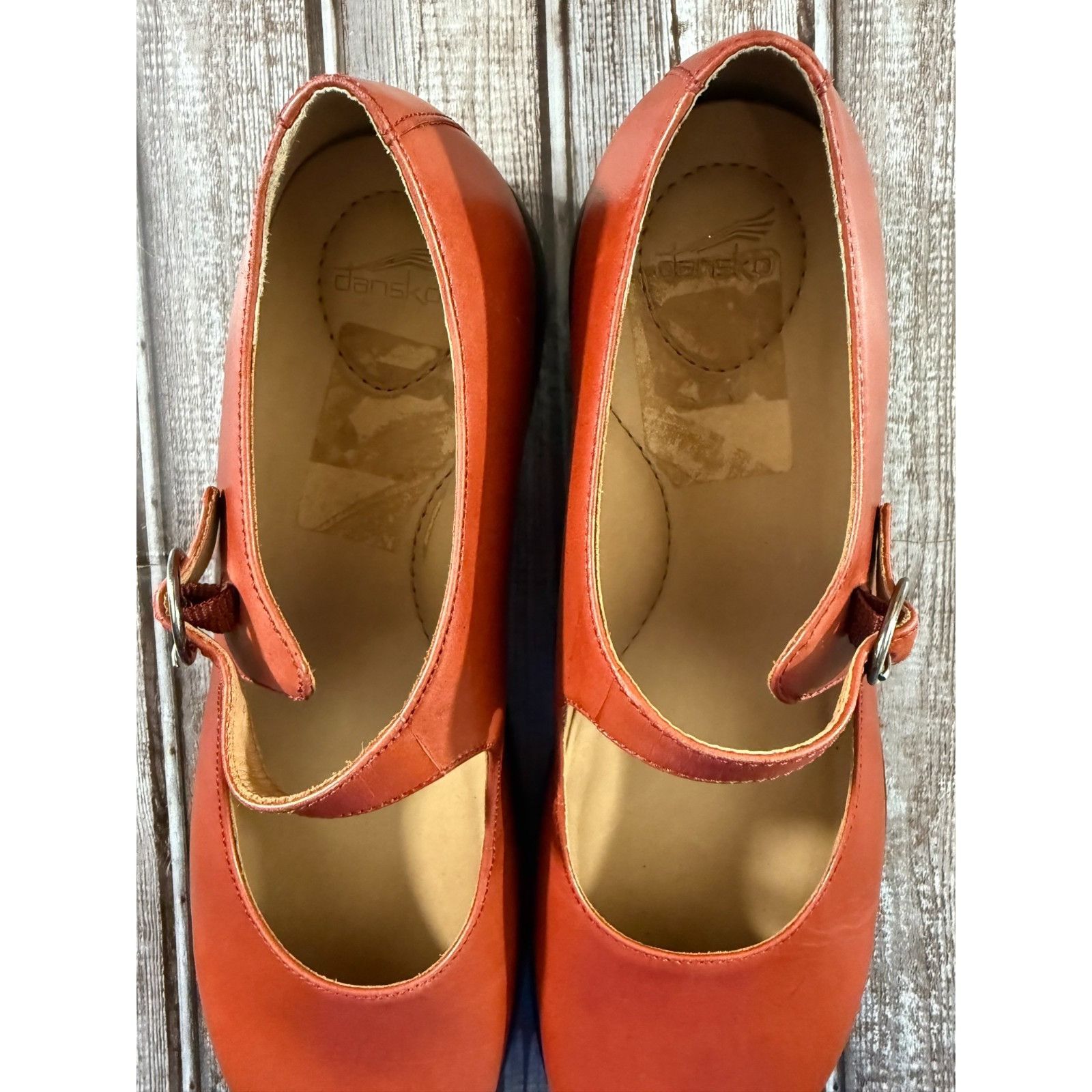 Dansko Dansko Diana Mary Jane Leather Round Toe Buckle Strap Shoes Size US 11.5 / IT 41.5 - 6 Thumbnail