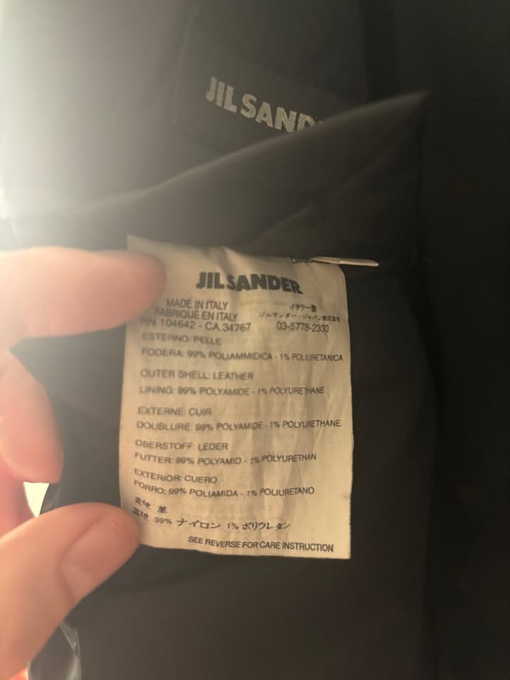 Jil Sander JIL SANDER LEATHER JACKET 48 M PANELED RAF SIMONS VUKMIROVIC Size US M / EU 48-50 / 2 - 4 Thumbnail