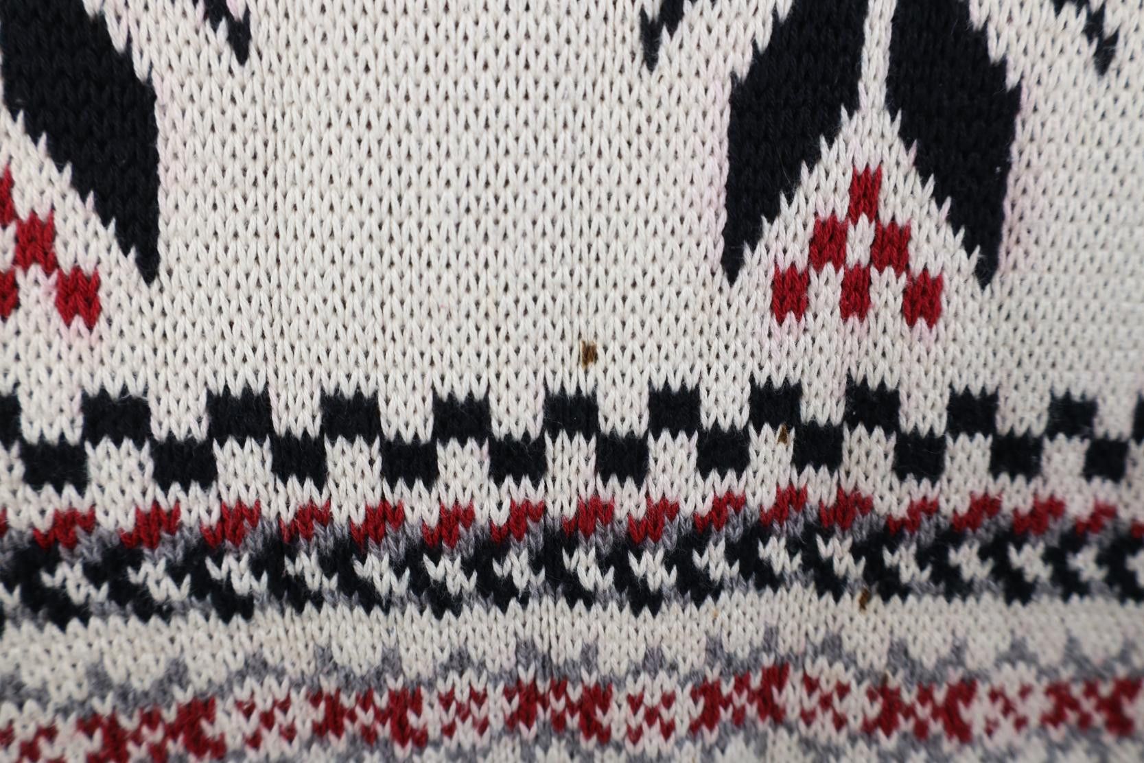 Vintage Vintage 90s Streetwear Knit Fair Isle Snowflake Sweater Size US XL / EU 56 / 4 - 5 Thumbnail