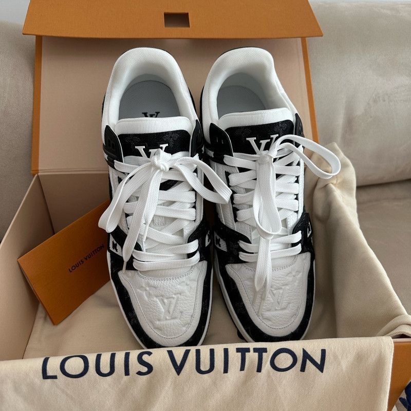 Louis Vuitton Louis Vuitton Panda Pattern Low-Top Sneakers -2508 Size US 10.5 / EU 43-44 - 8 Thumbnail
