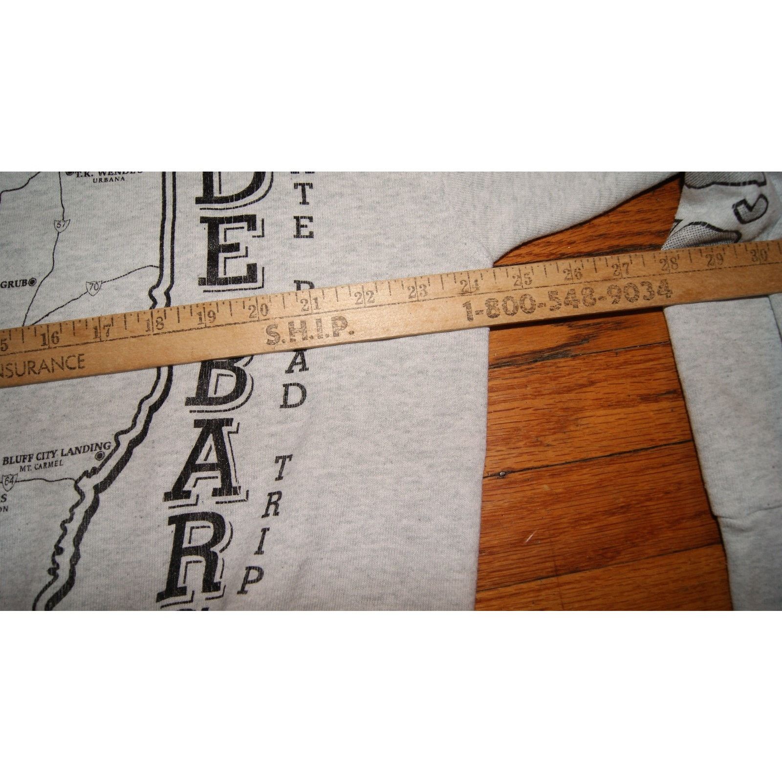 Fruit Of The Loom VTG Best Of Bars Of ILLINOIS Tour Gray XL Sweatshirt Road Size US XL / EU 56 / 4 - 10 Thumbnail