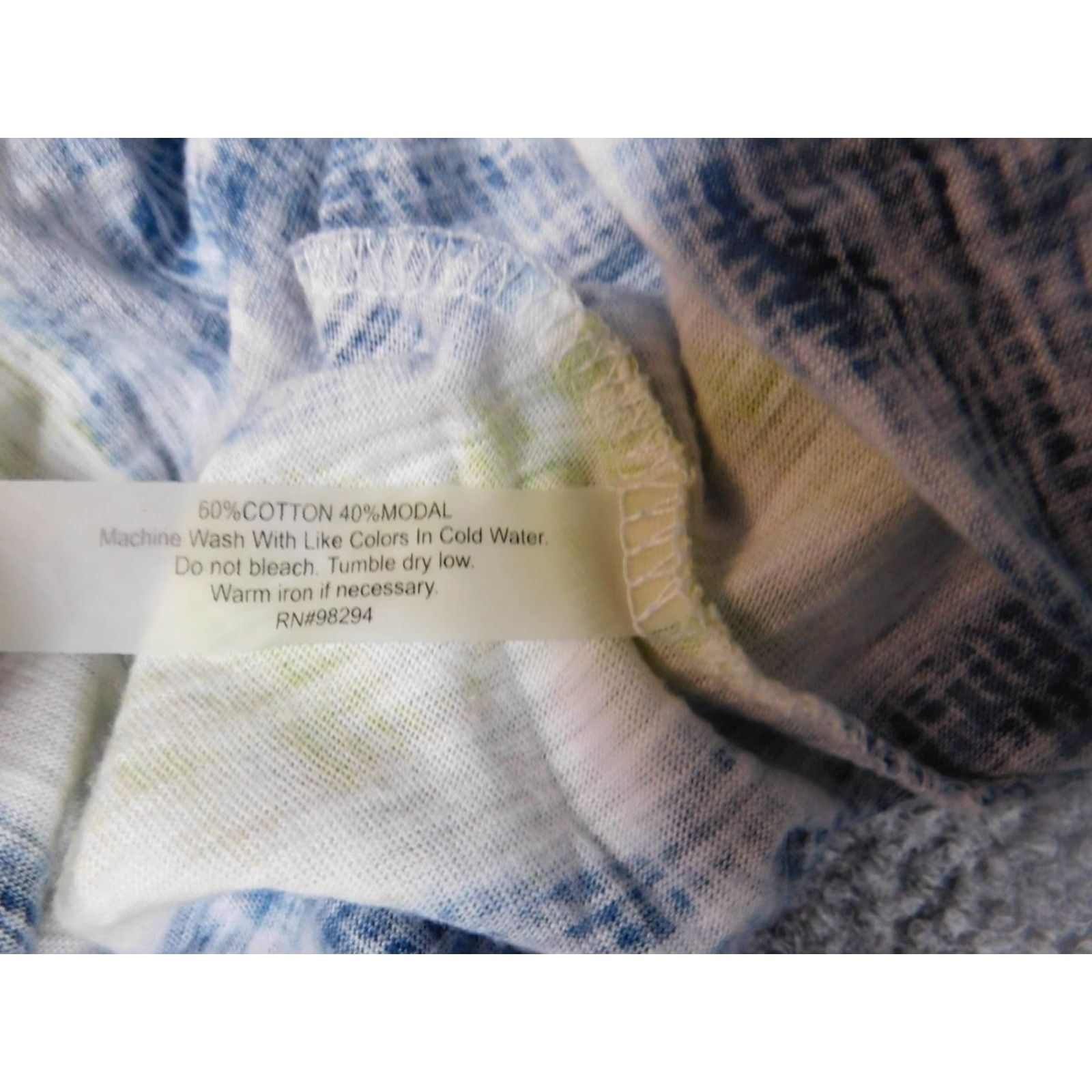 Vintage Onque Casuals Womens Blouse L Blue Striped Stretch Crew Neck Long Sleeve Dolman Sleeve Casual Shirt Women Regular Size L Flat Size L / US 10 / IT 46 - 7 Thumbnail